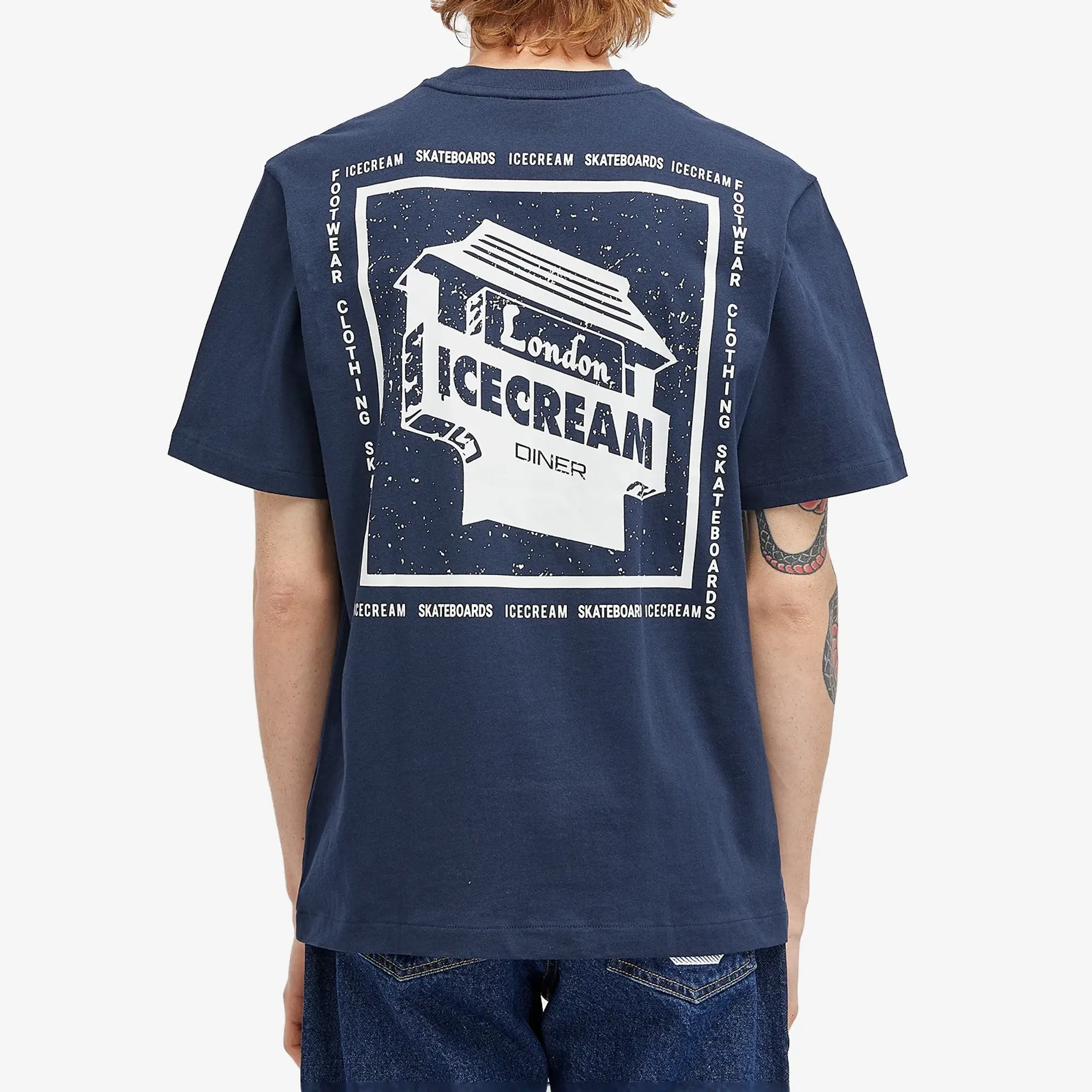 ICECREAM Men's ICECREAM Men's World Tour T-Shirt Navy