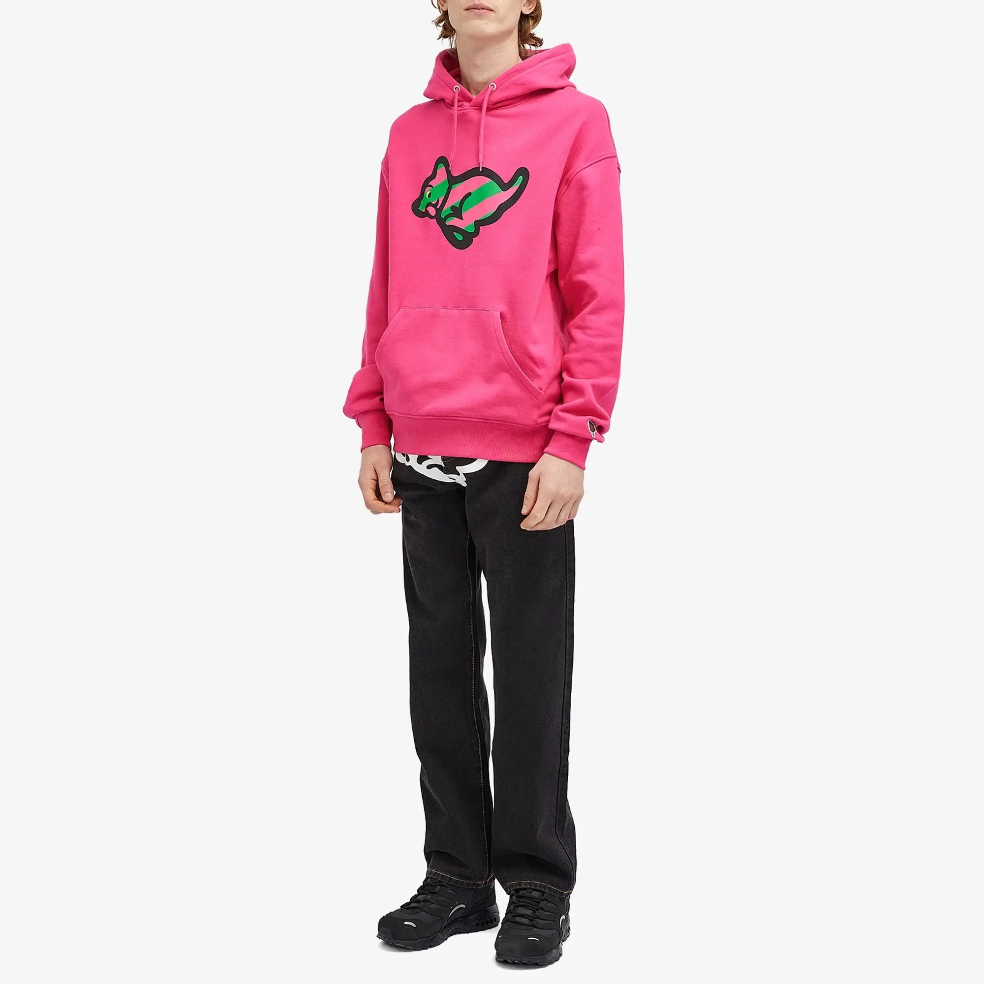 ICECREAM Men's Running Puppy Popover Hood Pink