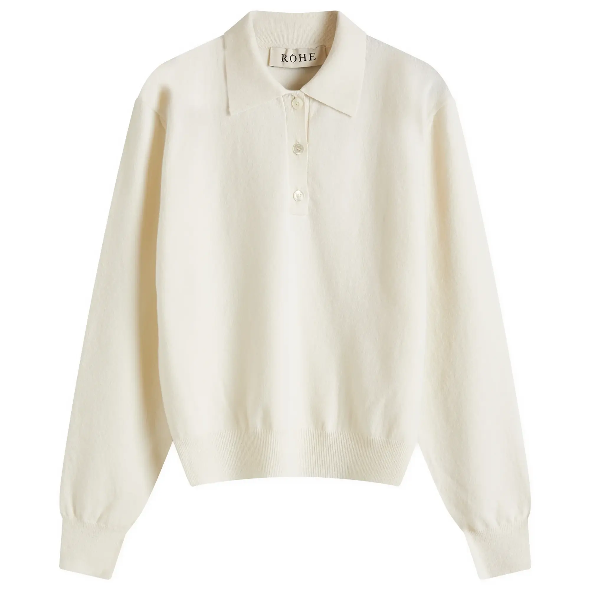 Róhe Women's Cashmere Polo Off White