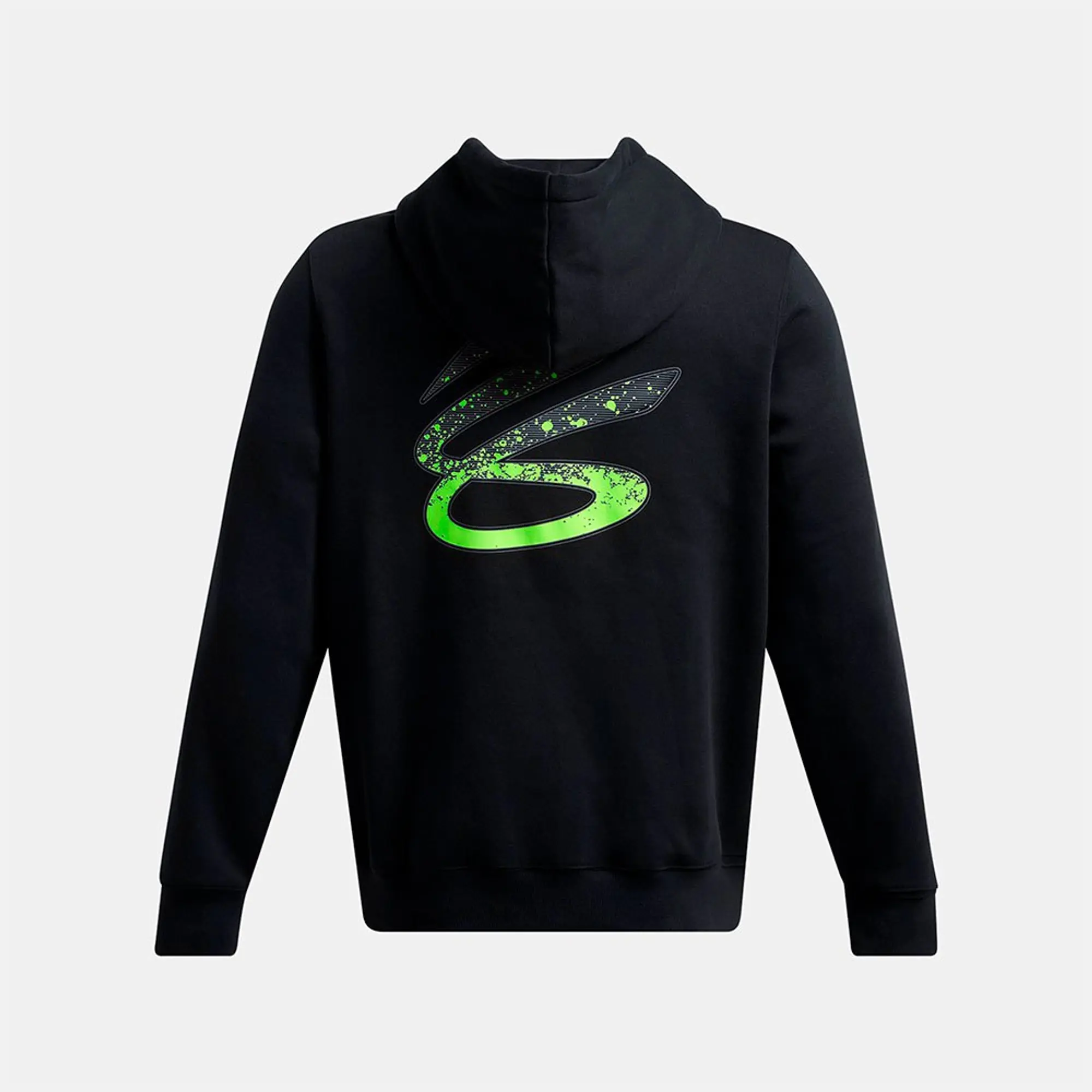 Under Armour Men's Curry Splash Graphic Hoodie Black / Hyper Green XXL