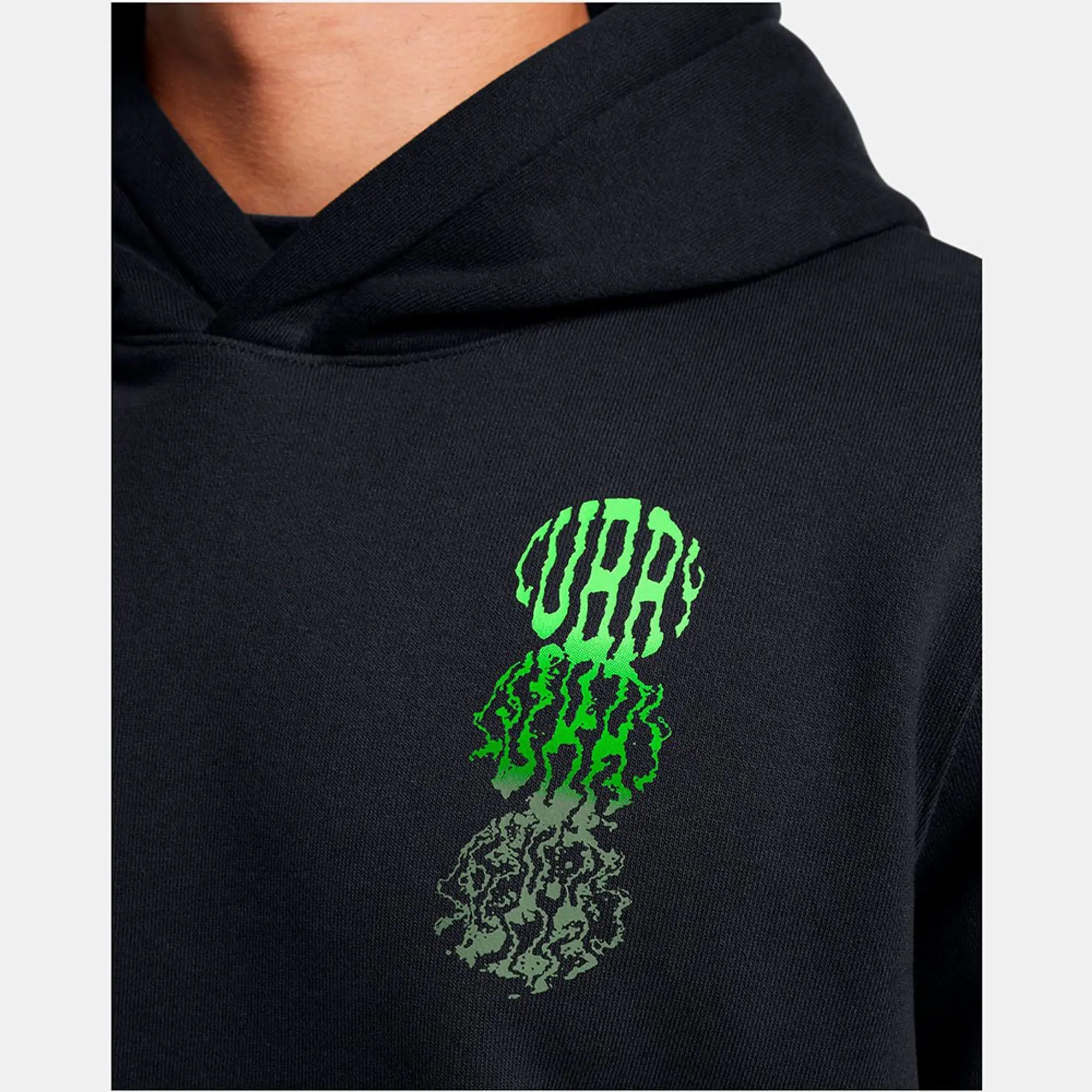 Under Armour Men's Curry Splash Graphic Hoodie Black / Hyper Green XXL