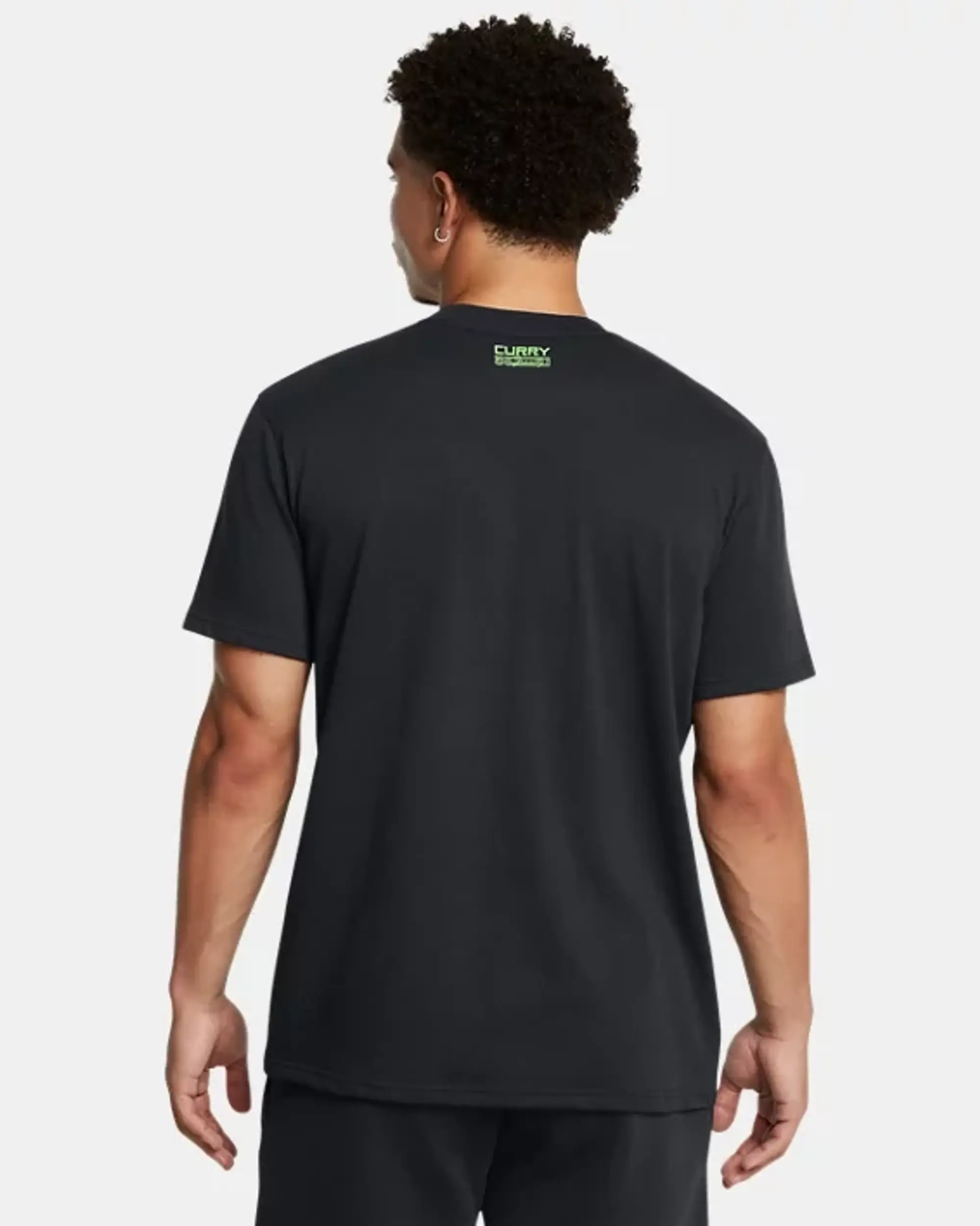 Under Armour Men's Curry Alien Heavyweight T-Shirt Black / Hyper Green L