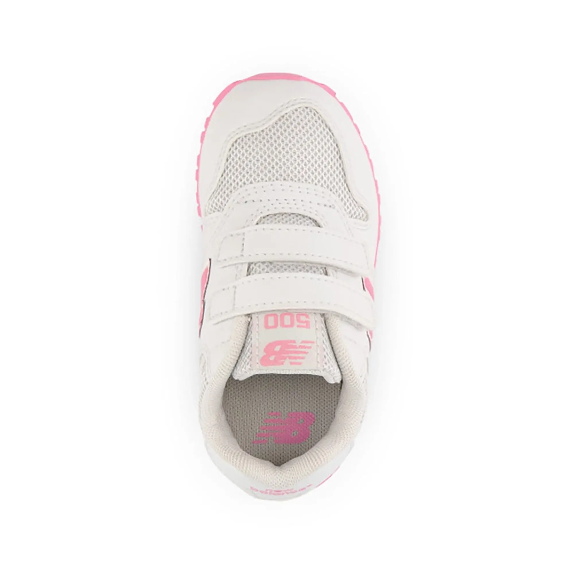 New Balance  500  girls's Children's Shoes (Trainers) in White