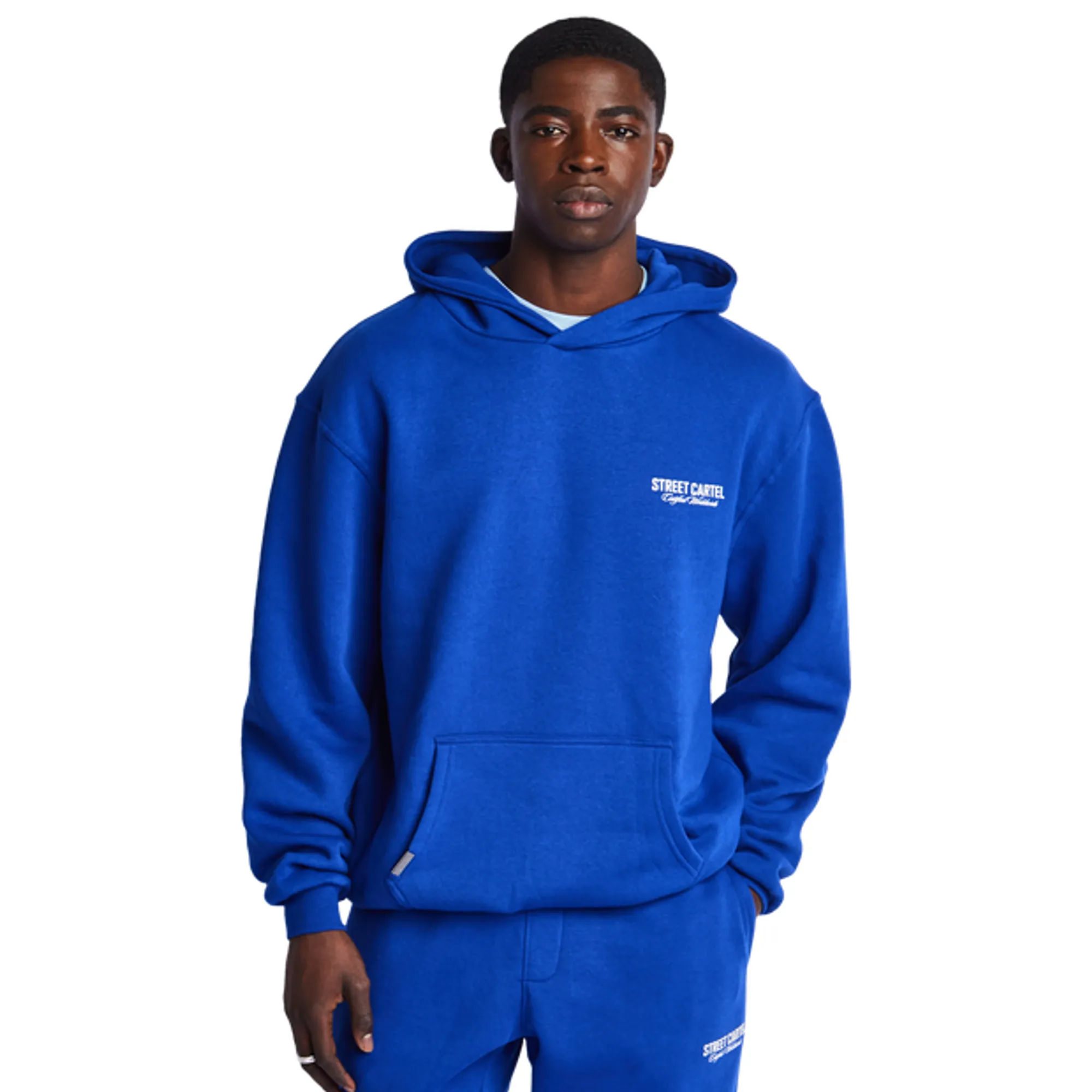 Street Cartel Russo Men Hoodies - Blue | RUSSO-OTH-CBLUE | FOOTY.COM