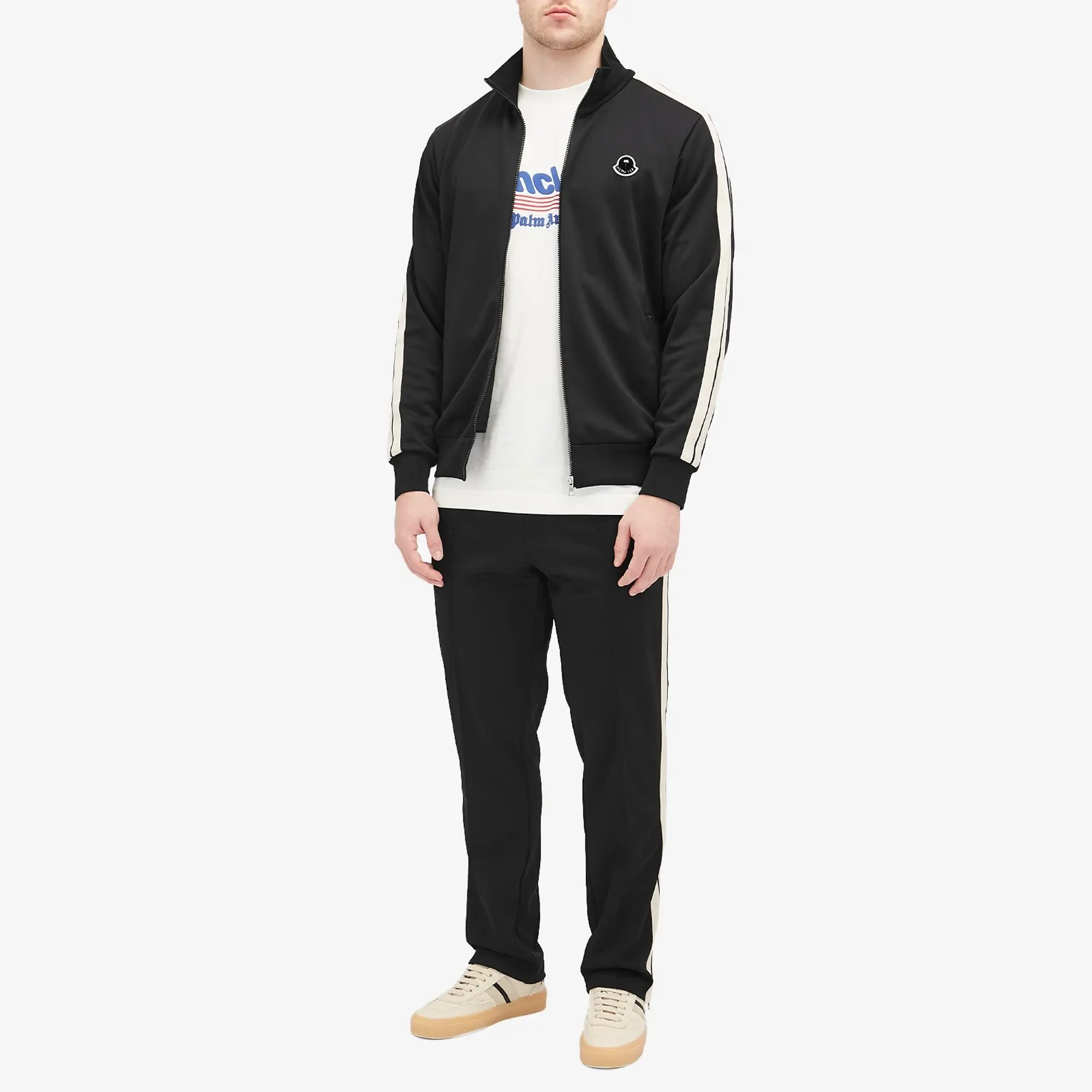 Moncler Men's Genius x Palm Angels Track Jacket Black