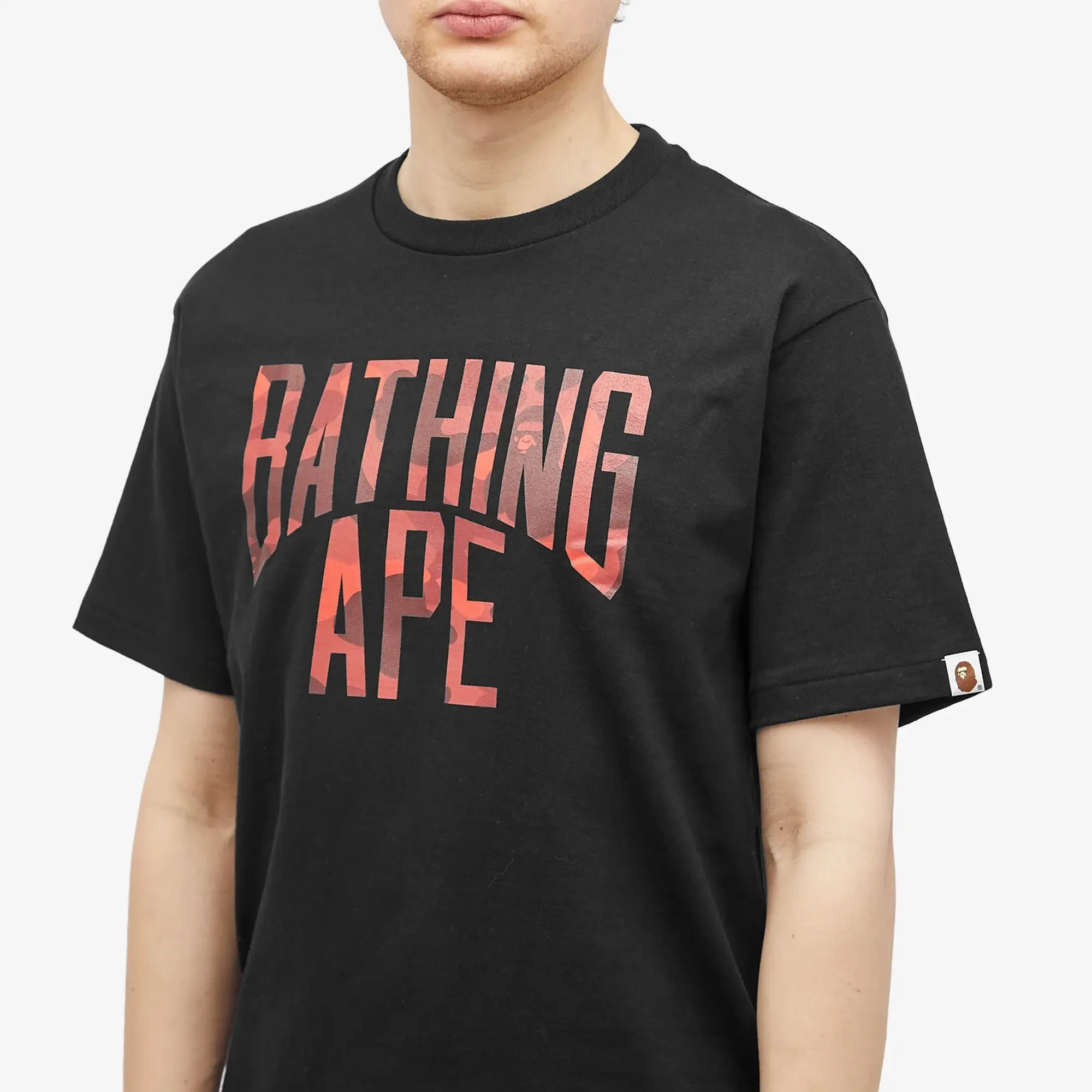 A Bathing Ape Men's Colour Camo Bathing Ape T-Shirt Black