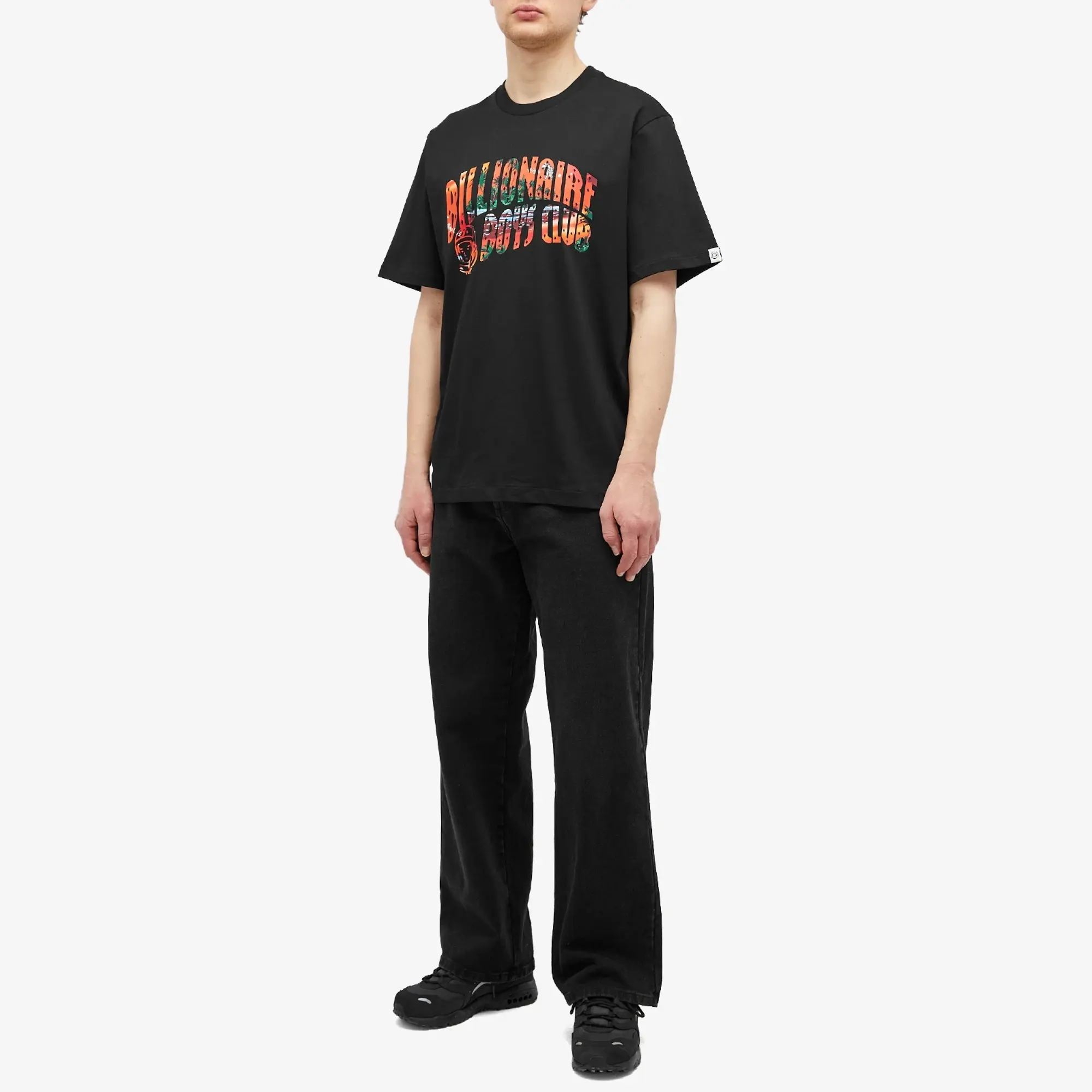 Billionaire Boys Club Men's Tropical Arch Logo T-Shirt Black