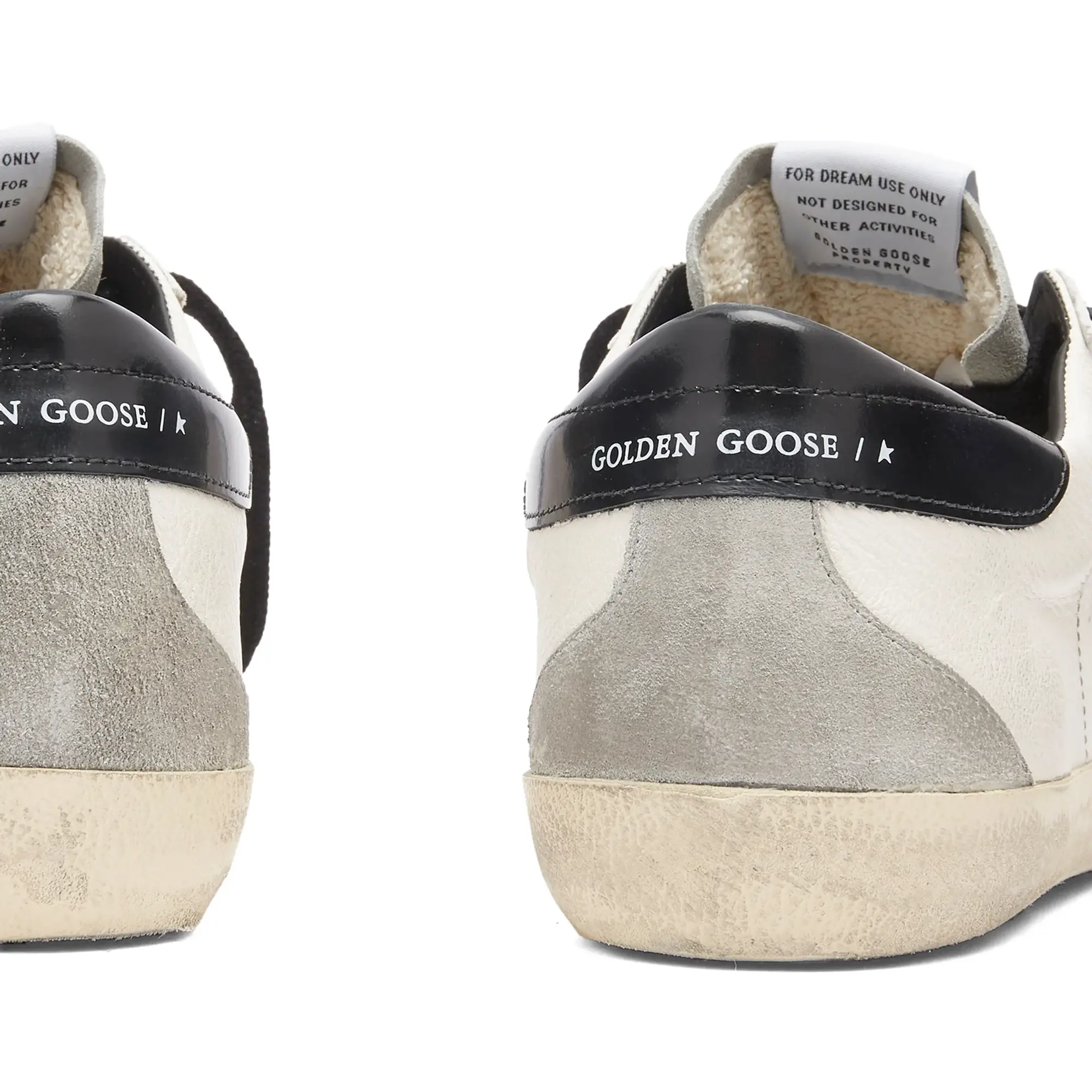 Golden Goose Men's Super Star Leather Sneaker White/Grey/Black