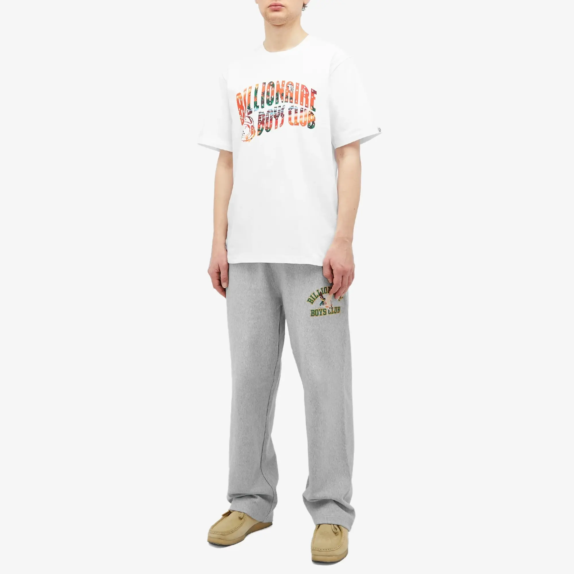 Billionaire Boys Club Men's Tropical Arch Logo T-Shirt White