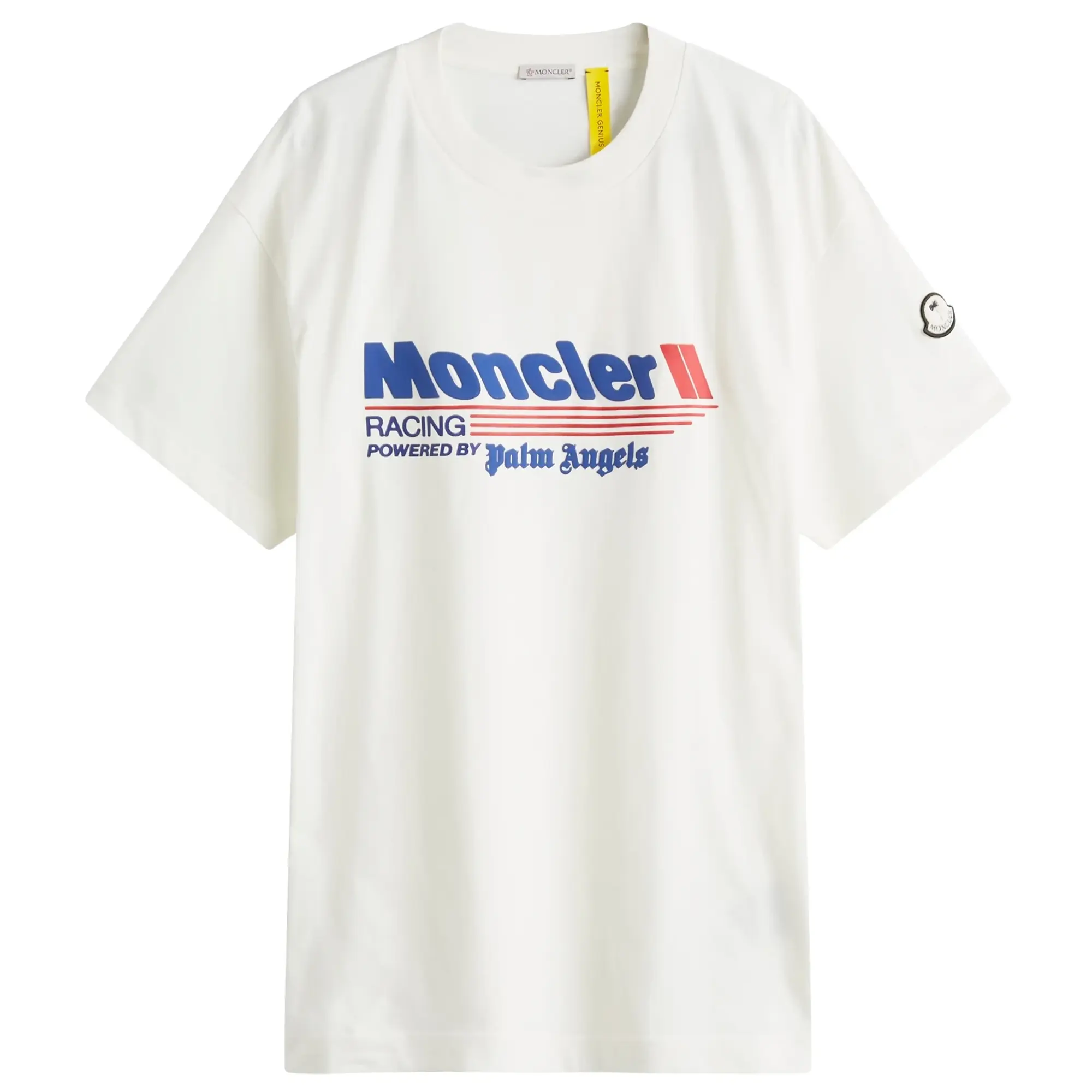 Moncler Men's Genius x Palm Angels Racing T-Shirt White