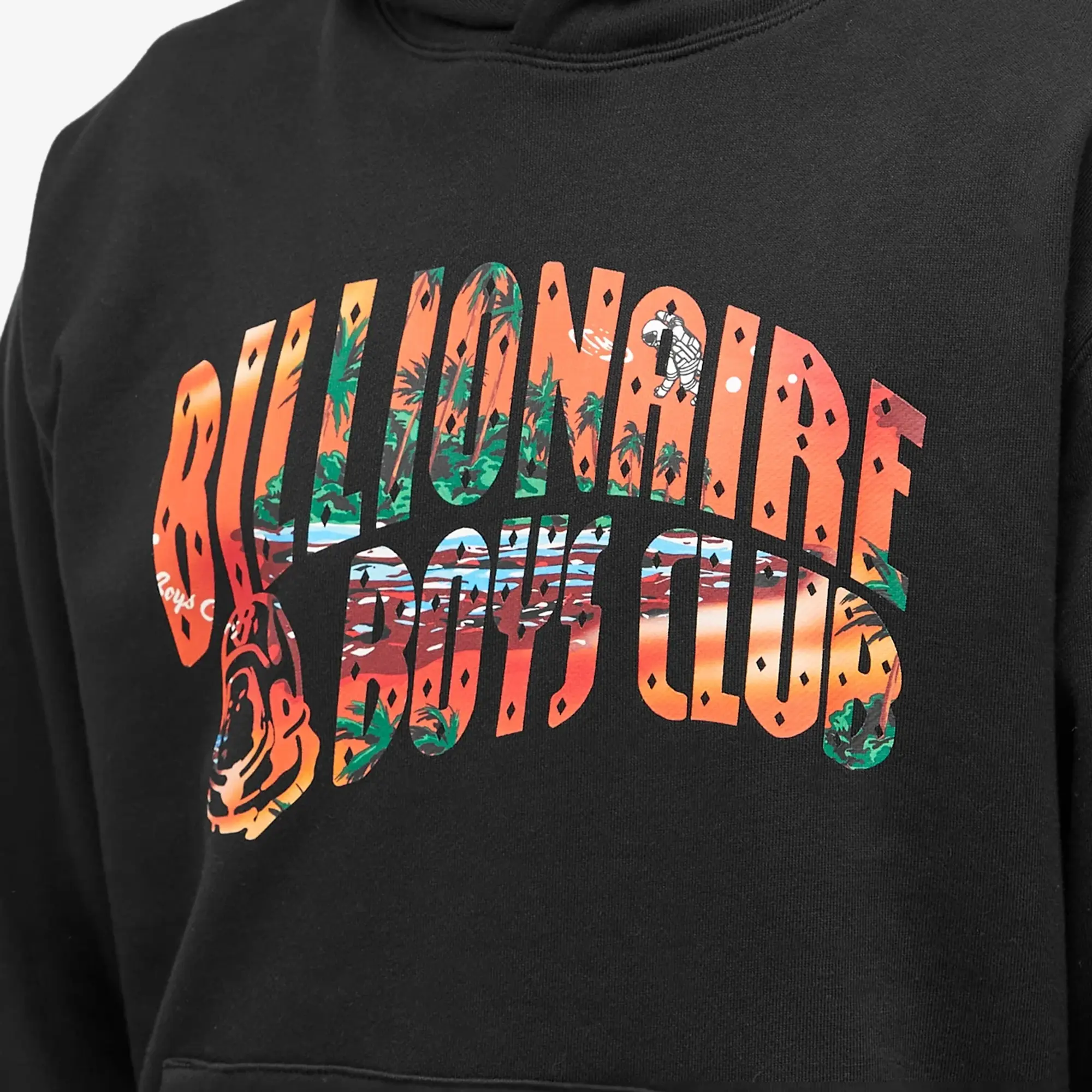 Billionaire Boys Club Men's Tropical Arch Logo Hoodie Black