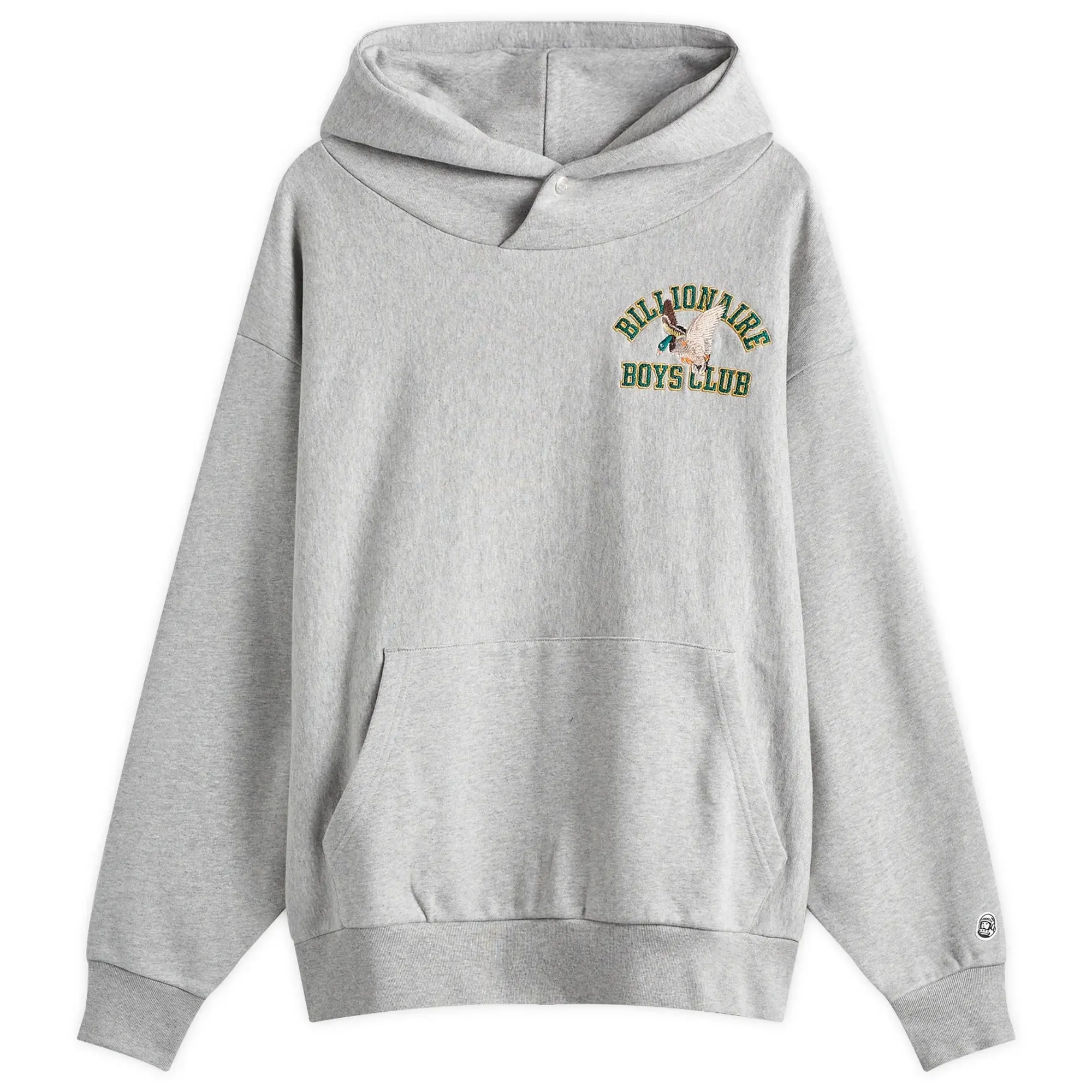 Billionaire Boys Club Men's Duck Varsity Embroidered Hoodie Heather Grey