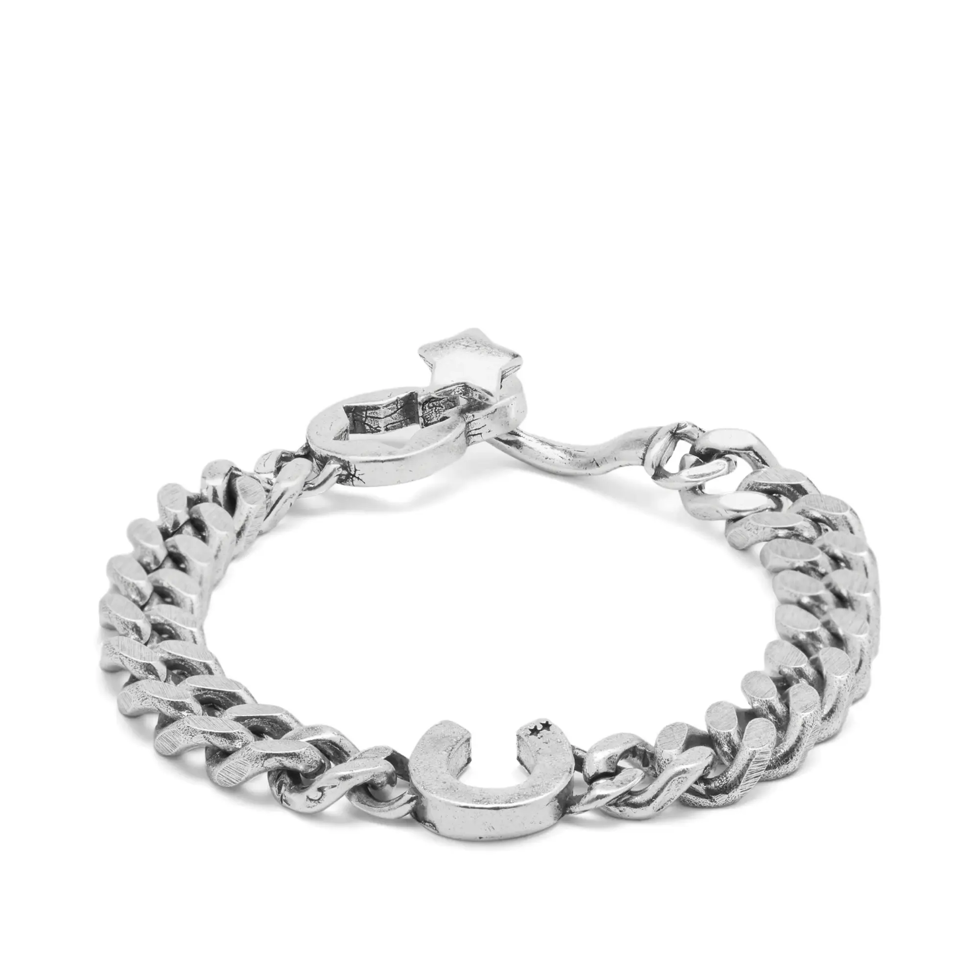 TwoJeys Men's Horseshoe Bracelet Silver