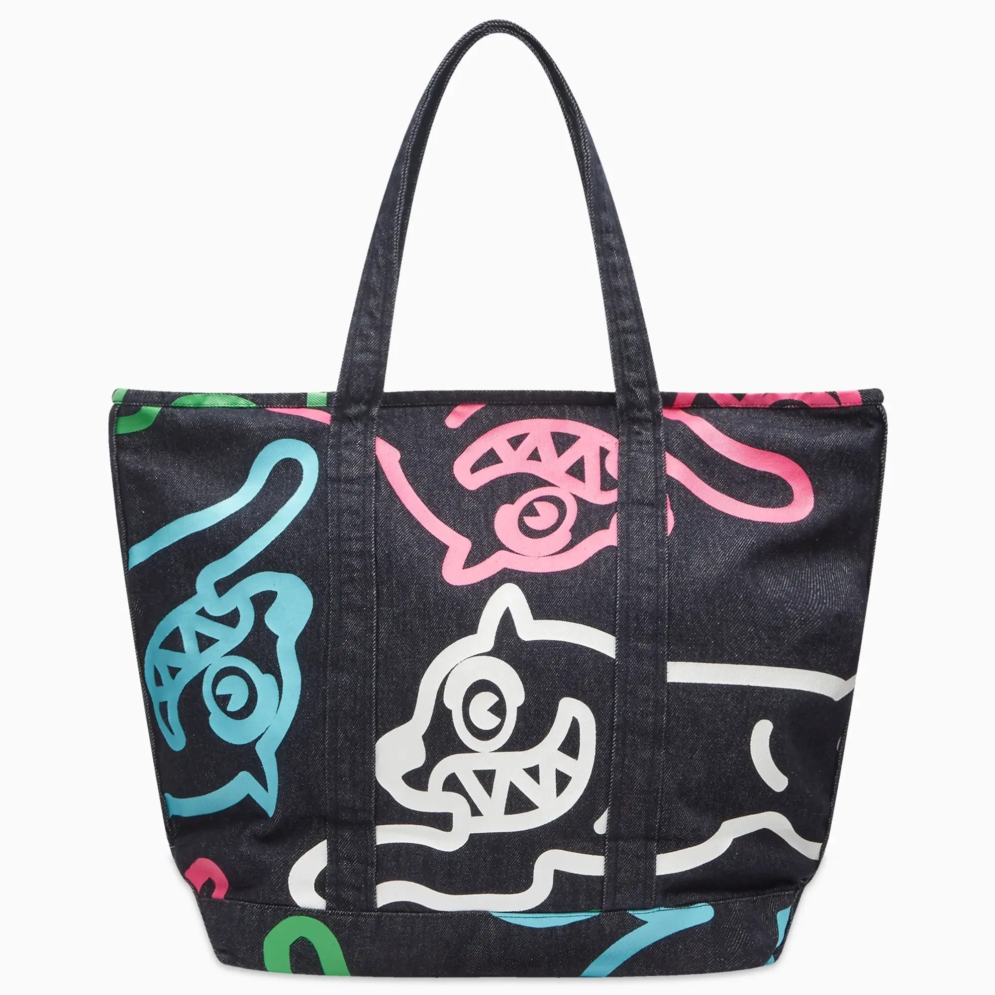 ICECREAM Men's Jumbo Running Dog Tote Bag Multi
