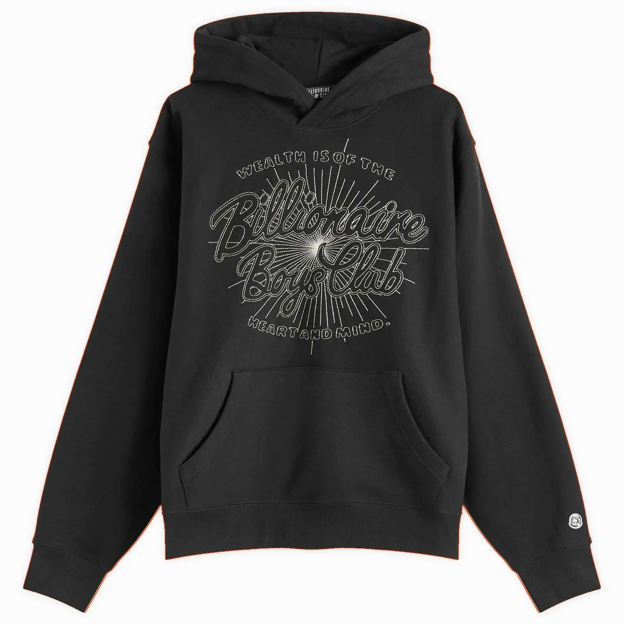 Billionaire Boys Club Men's Script Logo Chainstitch Hoodie Black