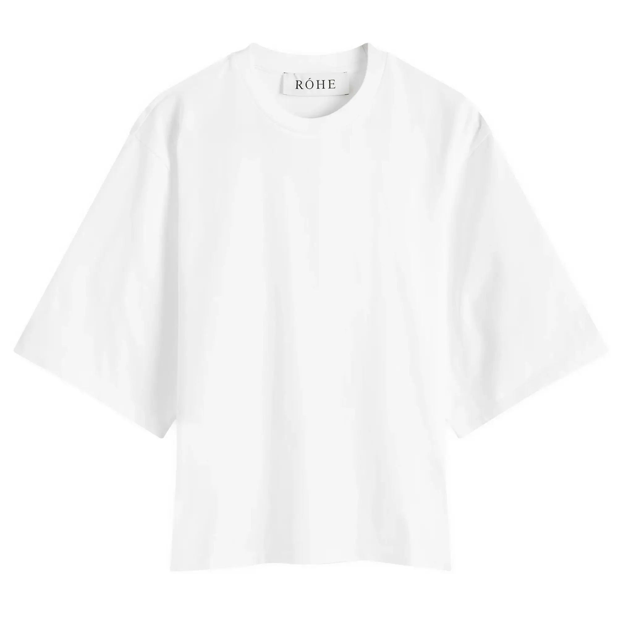 Róhe Women's Logo Fitted T-Shirt Optic White