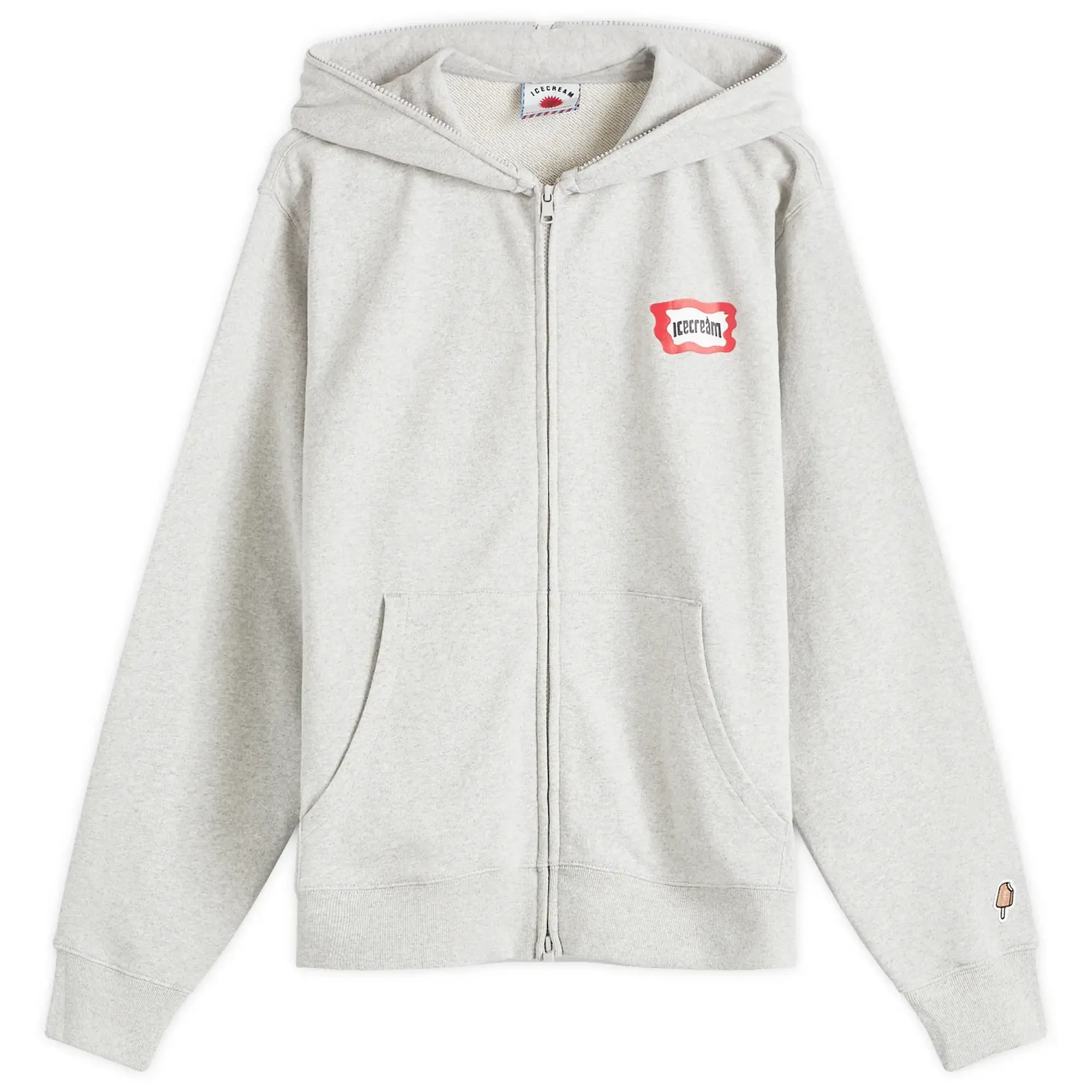 ICECREAM Roundabout Zip Hoodie, Grey