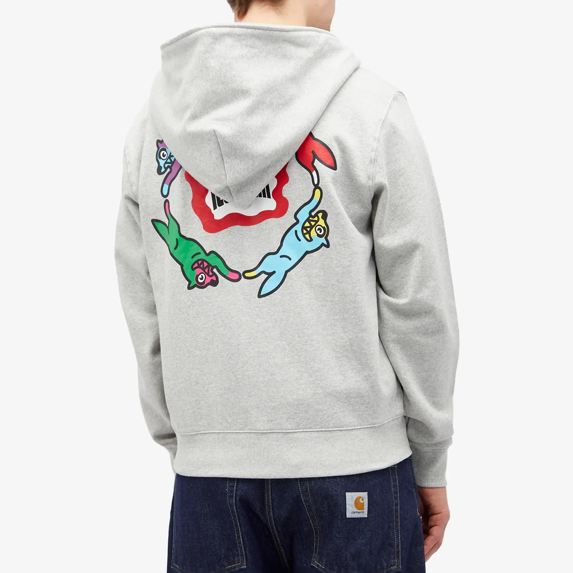 ICECREAM Roundabout Zip Hoodie, Grey