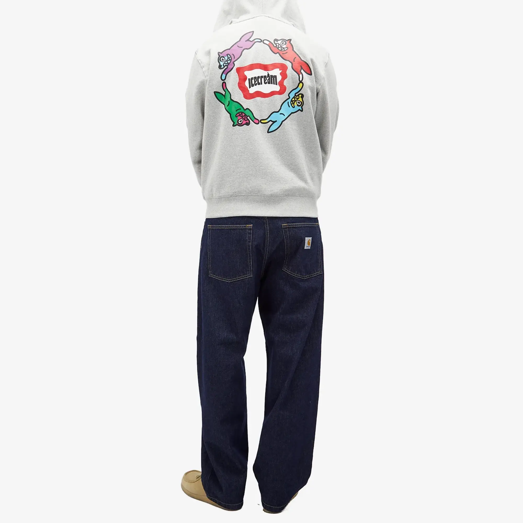 ICECREAM Roundabout Zip Hoodie, Grey