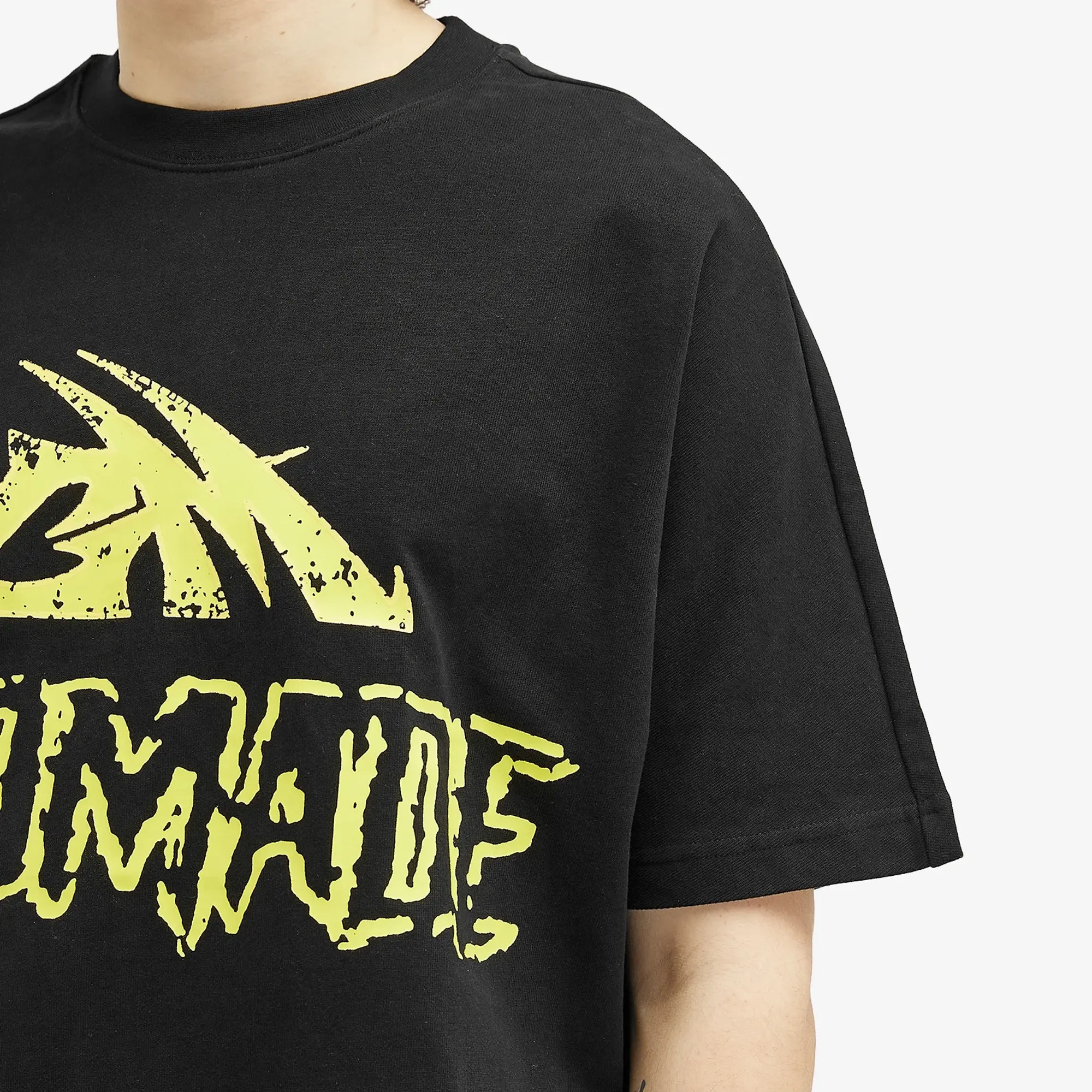 God Made Men's GM Neon Logo T-Shirt Black