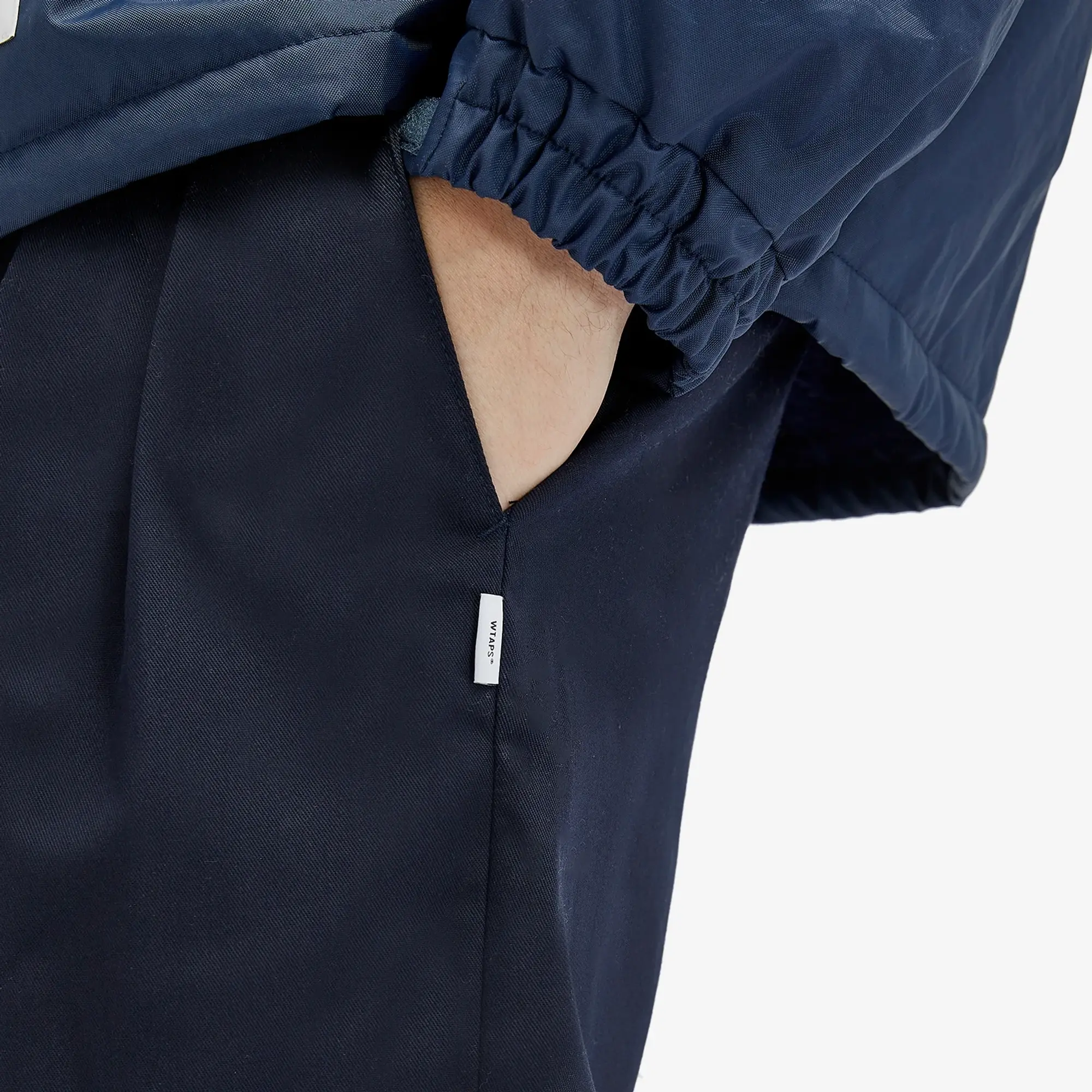 WTAPS Men's 16 Double Pleat Trousers Navy