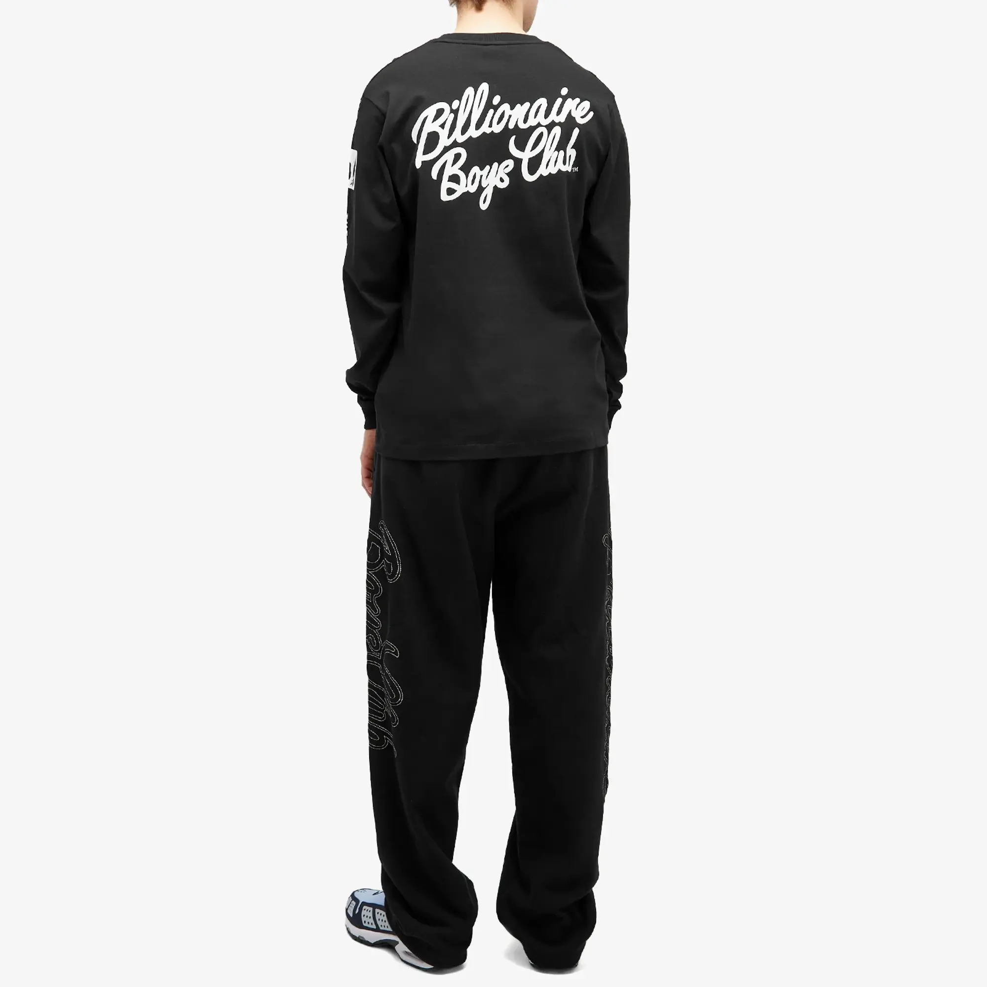 Billionaire Boys Club Men's Multi Print Long Sleeve T-Shirt Black