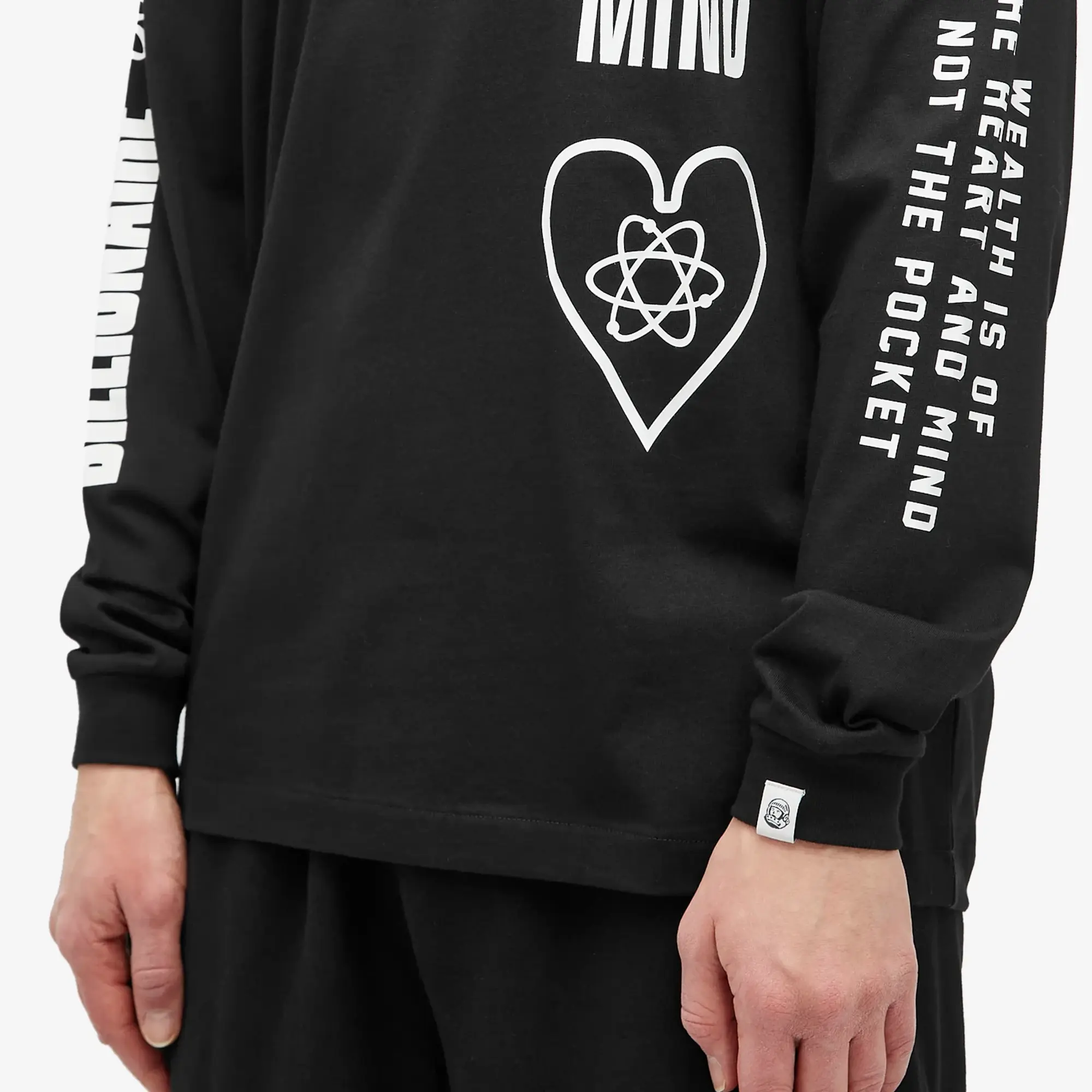 Billionaire Boys Club Men's Multi Print Long Sleeve T-Shirt Black