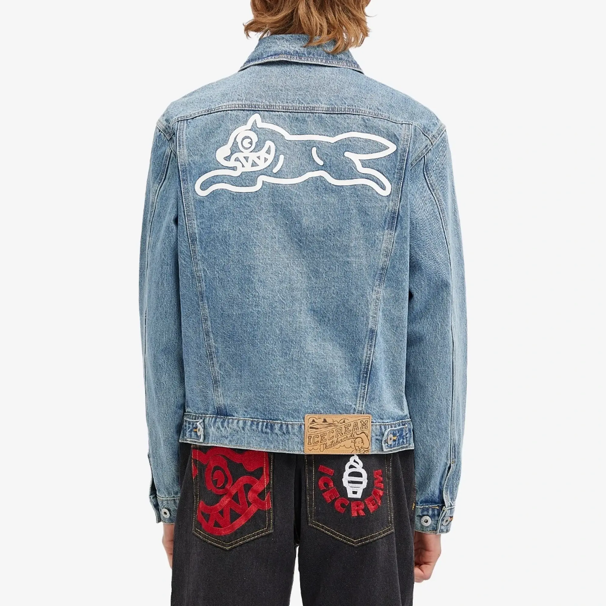 ICECREAM Denim Truck Jacket - Blue - Mens