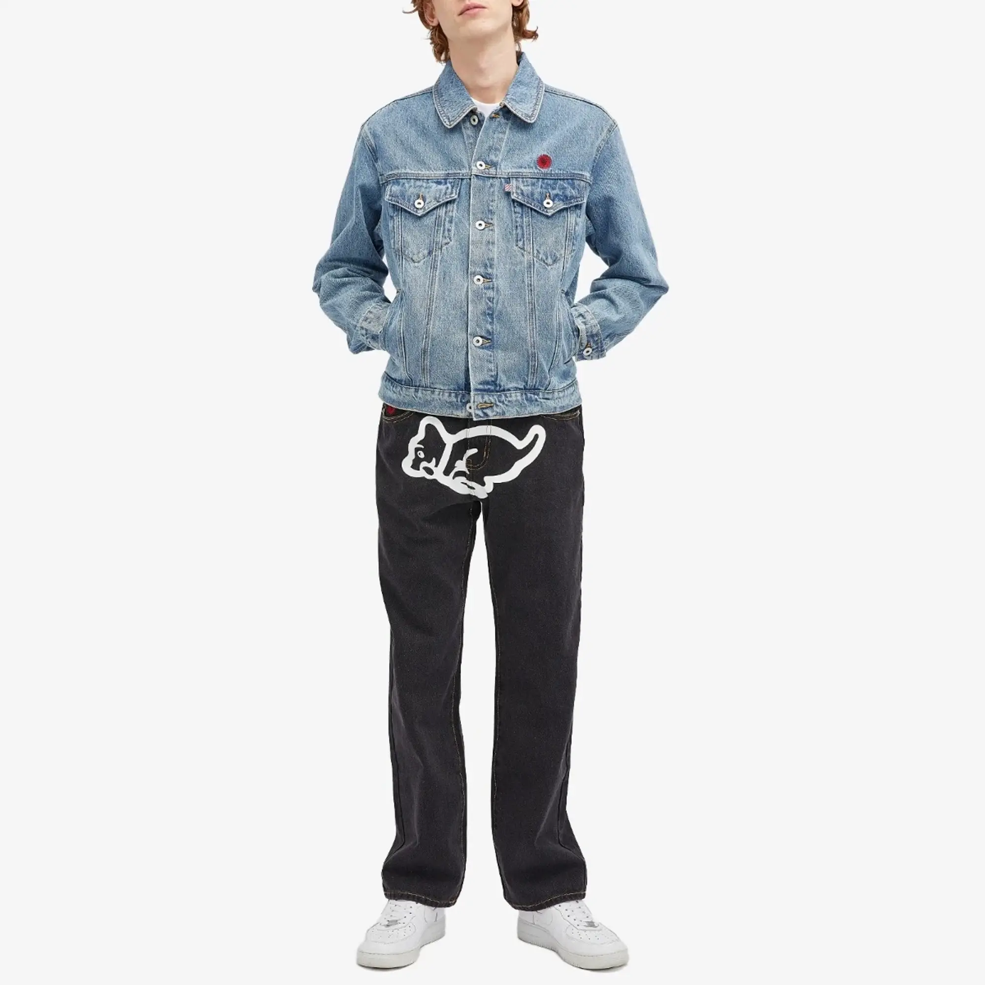 ICECREAM Denim Truck Jacket - Blue - Mens