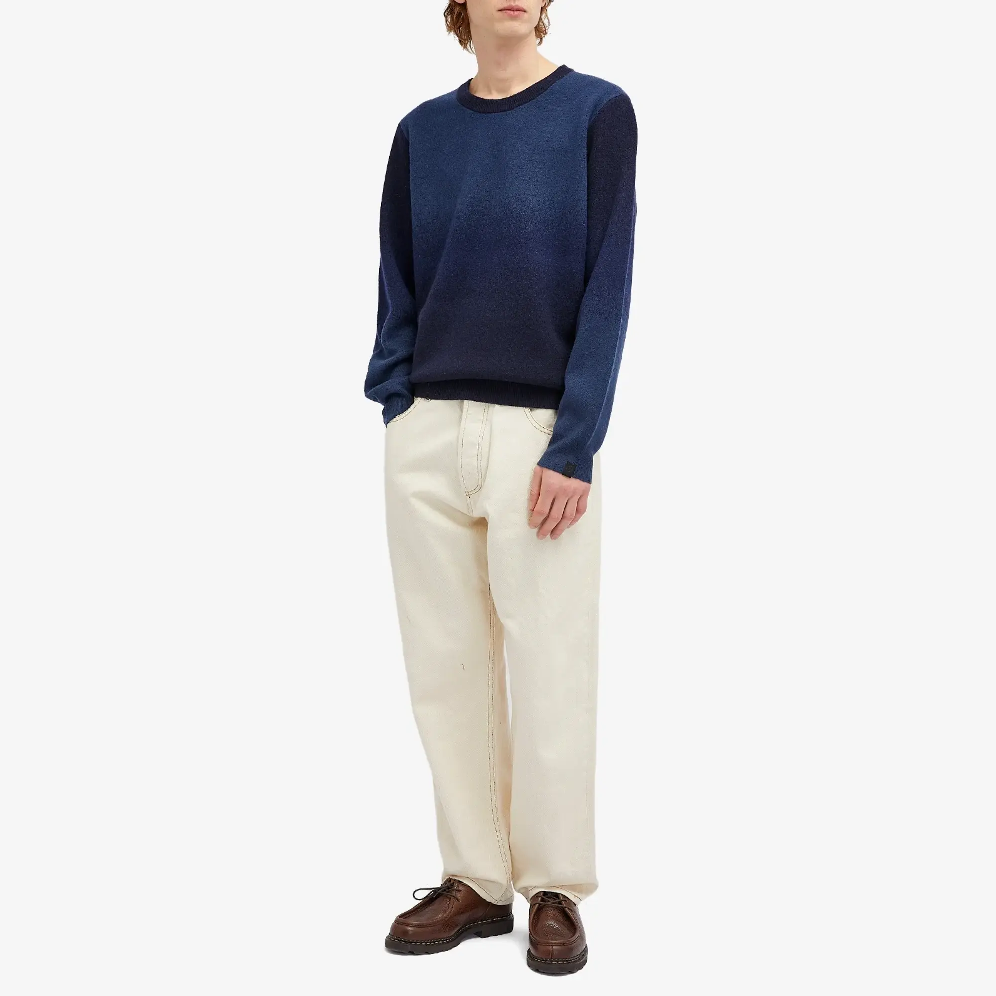 Rag & Bone Men's Downing Cashmere Blend Crew Navymult