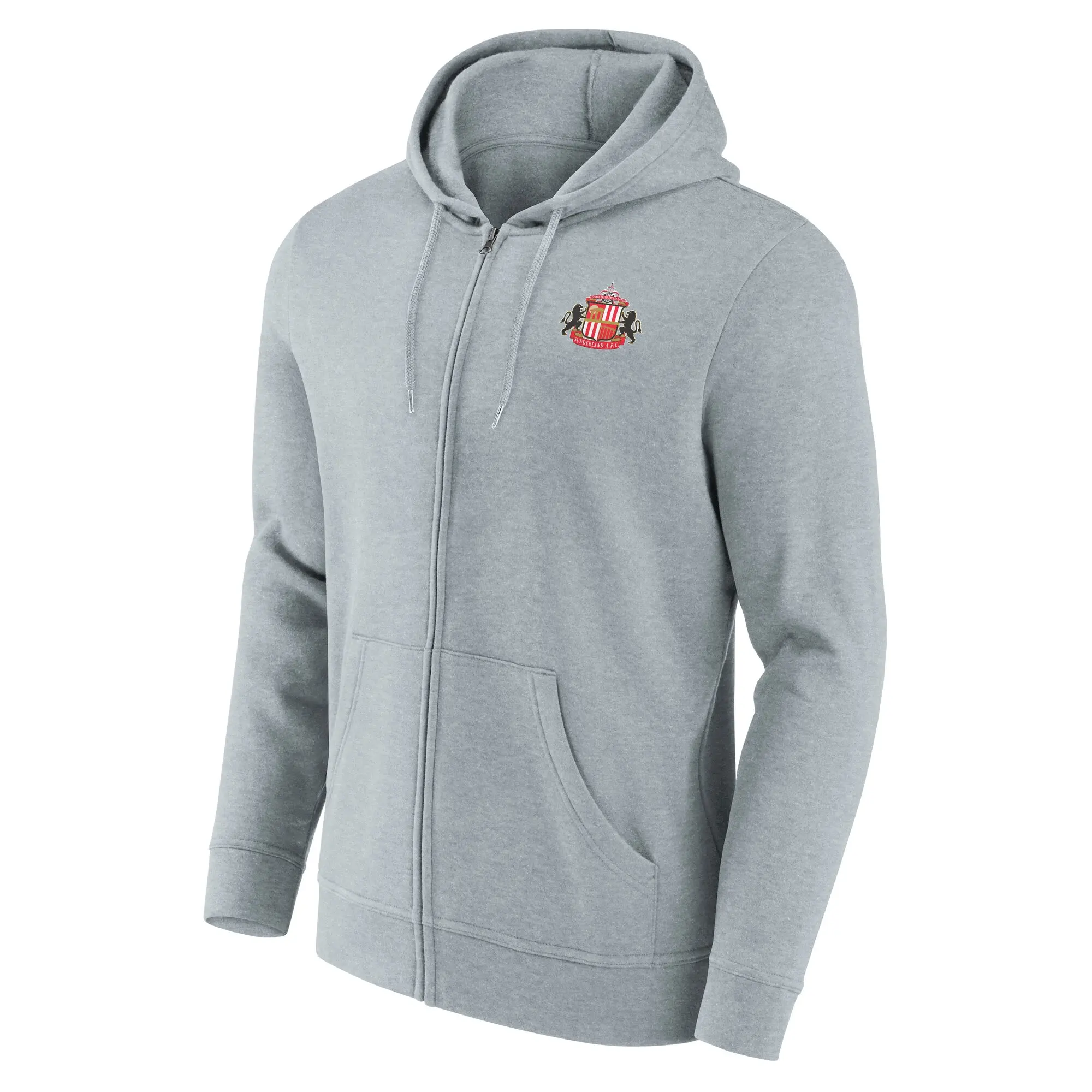 Fanatics Sunderland Logo Full Zip Hoodie - Sports Grey - Mens