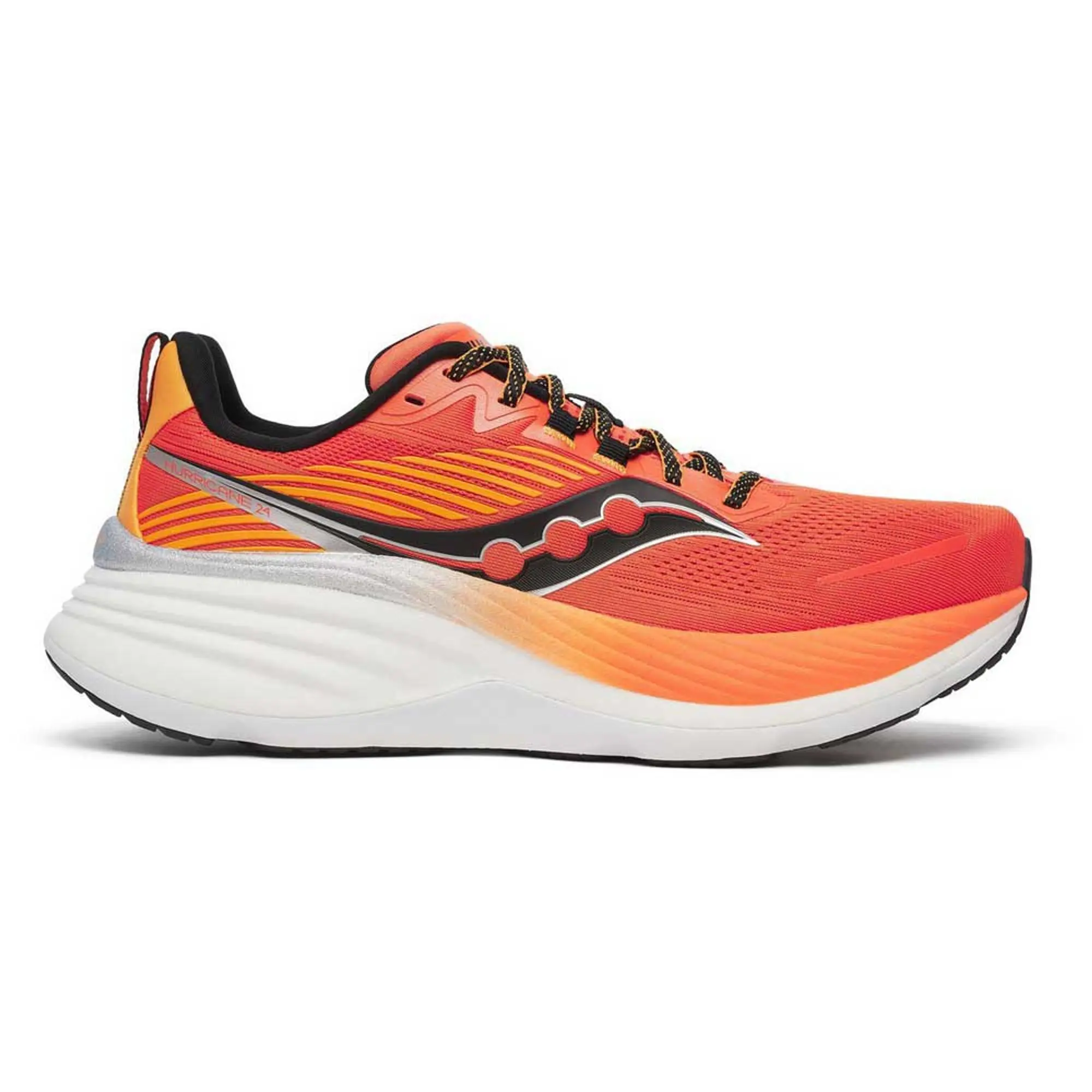 Saucony Hurricane 24 Stability Running Shoe Men - Red, Orange