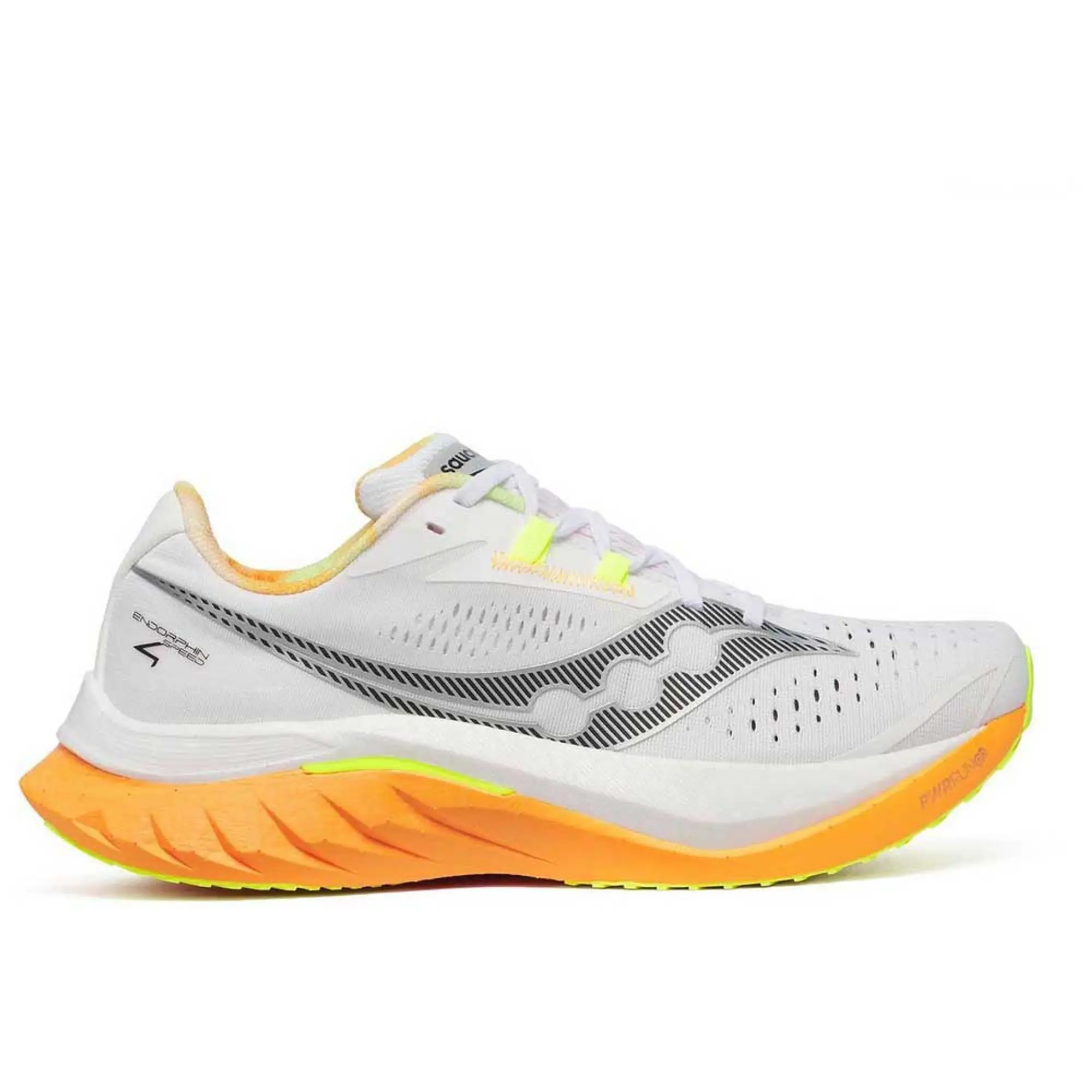 Saucony Endorphin Speed 4 Competition Running Shoe Men - White, Orange