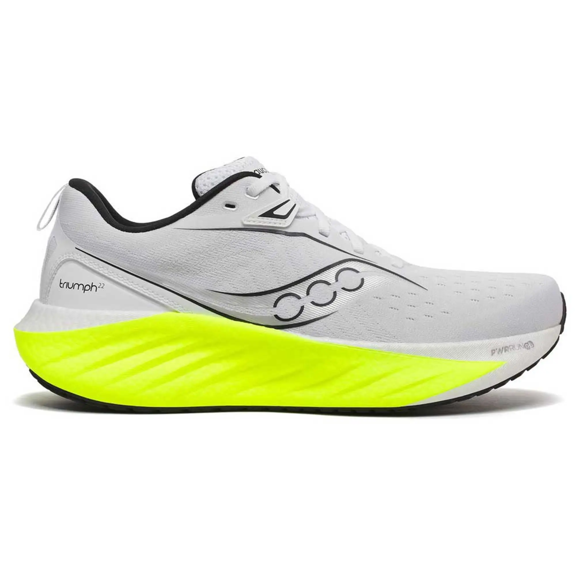 Saucony Triumph 22 Neutral Running Shoe Men - White, Lemon