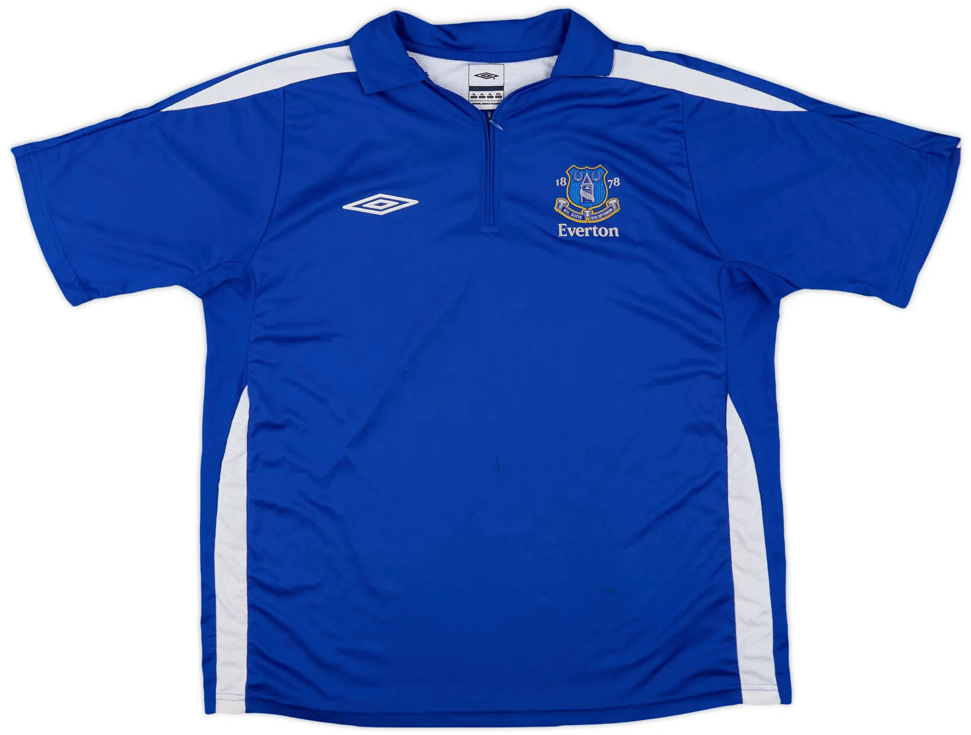 2004-05 Everton Umbro 1/4 Zip Training Shirt - 7/10 - (XL)