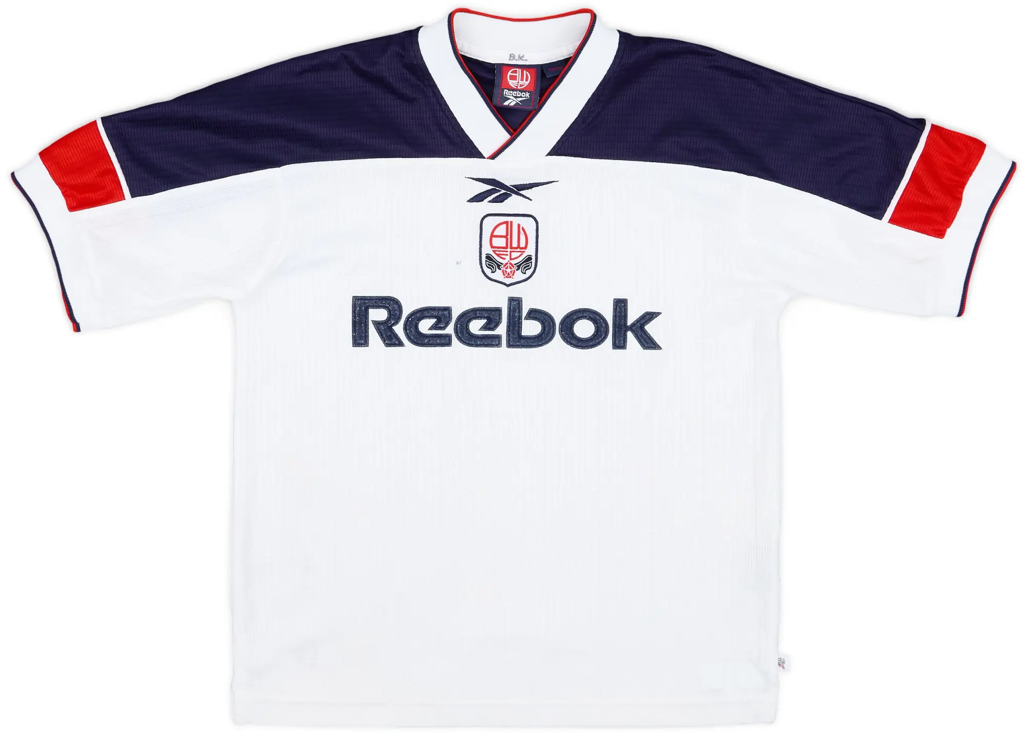 Reebok 1999-01 Bolton Home Shirt - 6/10 - (L.Boys)