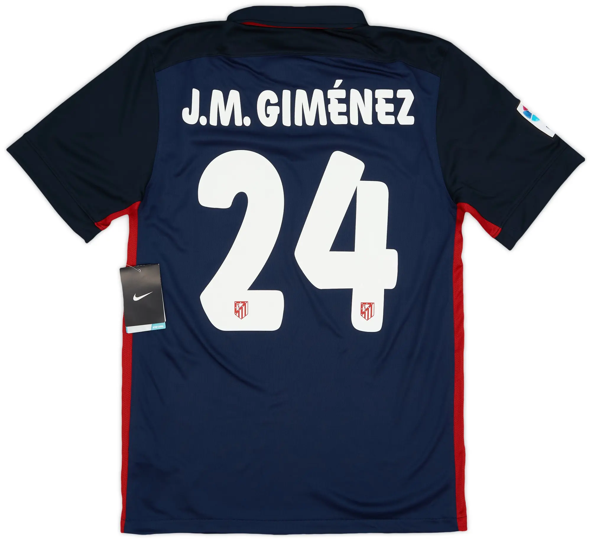 Nike 2015-16 Atletico Madrid Away Shirt J.M.Gimenez #24 (S)