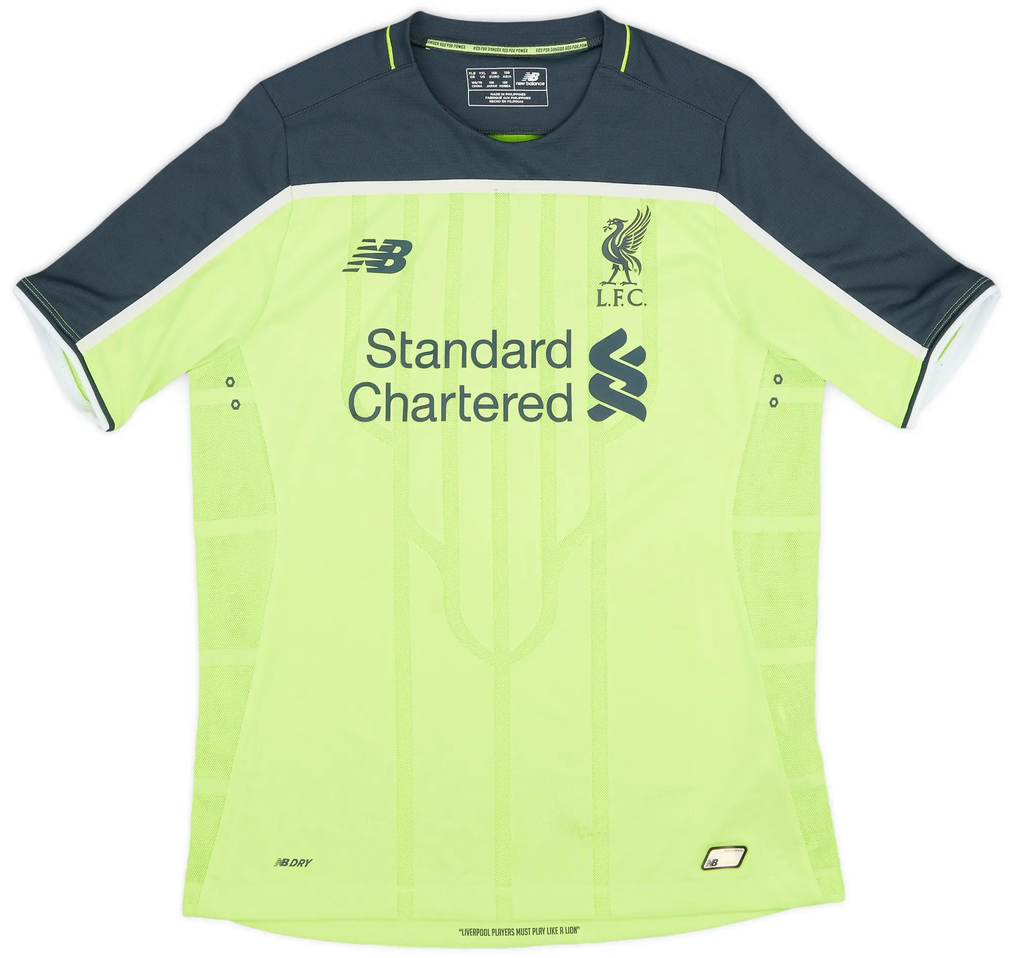 NewBalance 2016-17 Liverpool Third Shirt - 7/10 - (XL.Boys)