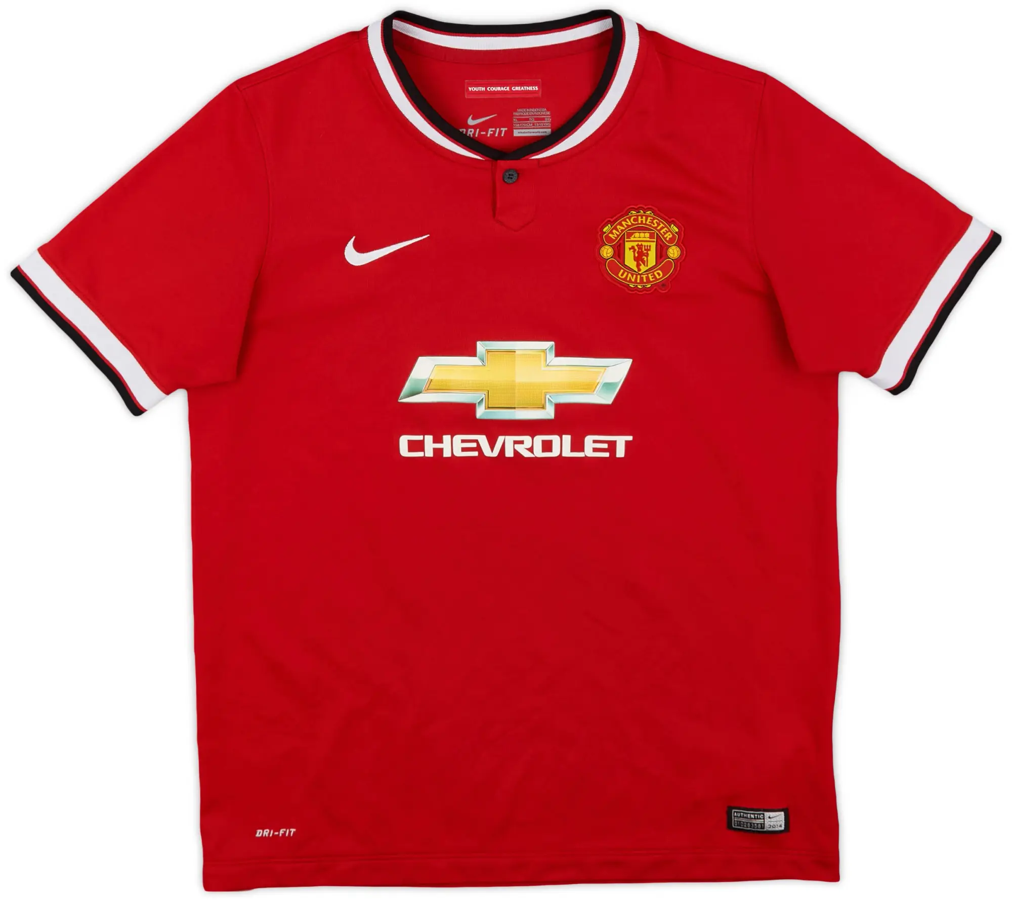 Nike 2014-15 Manchester United Home Shirt - 9/10 - (XL.Boys)
