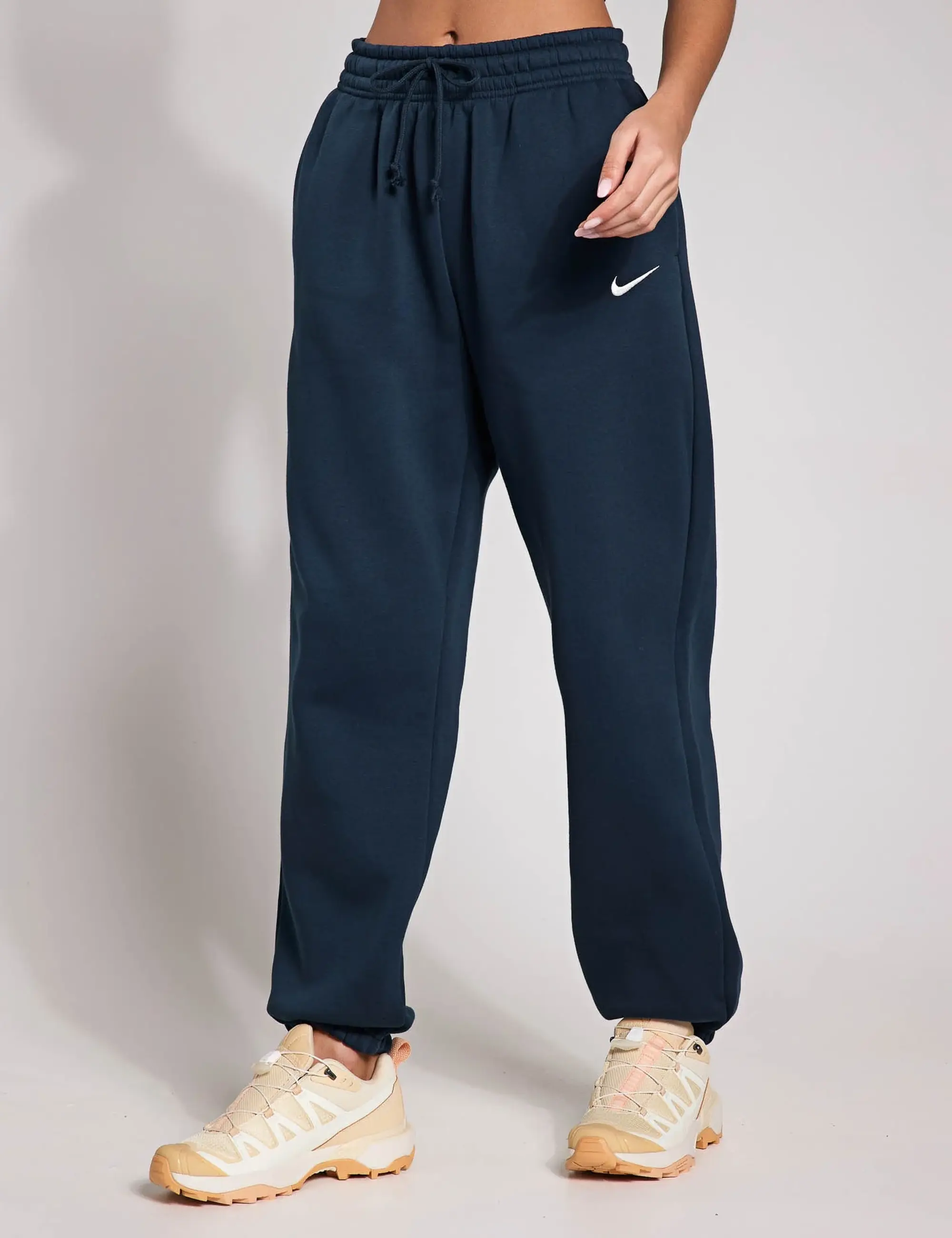 Nike Women's Sportswear Phoenix Fleece Oversized Sweatpants - Armory Navy/Sail - XS - Blue