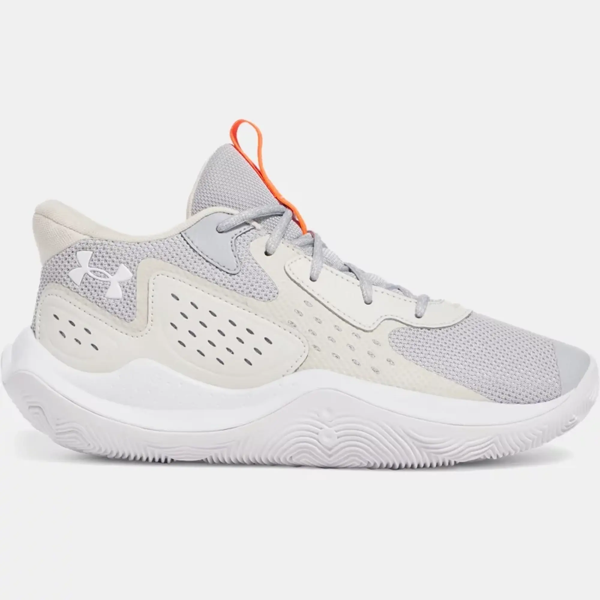Unisex  Under Armour  Jet '23 Basketball Shoes Mod Gray / Ares Red / White 8