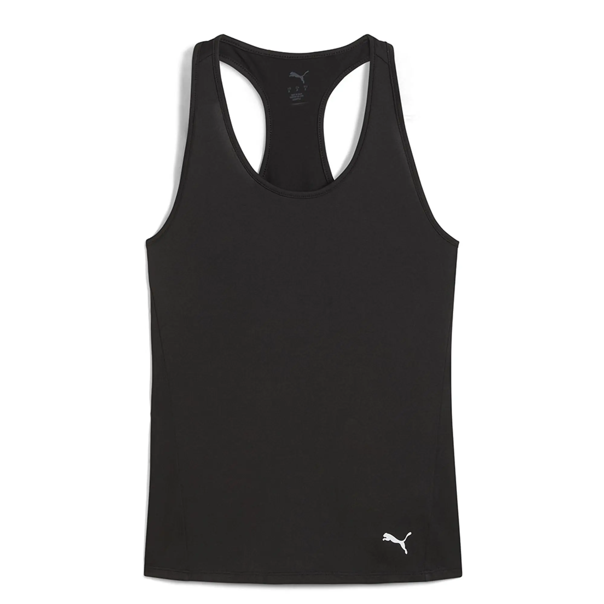 W Tad Essential Racerback Tank Puma Black - ['Black']