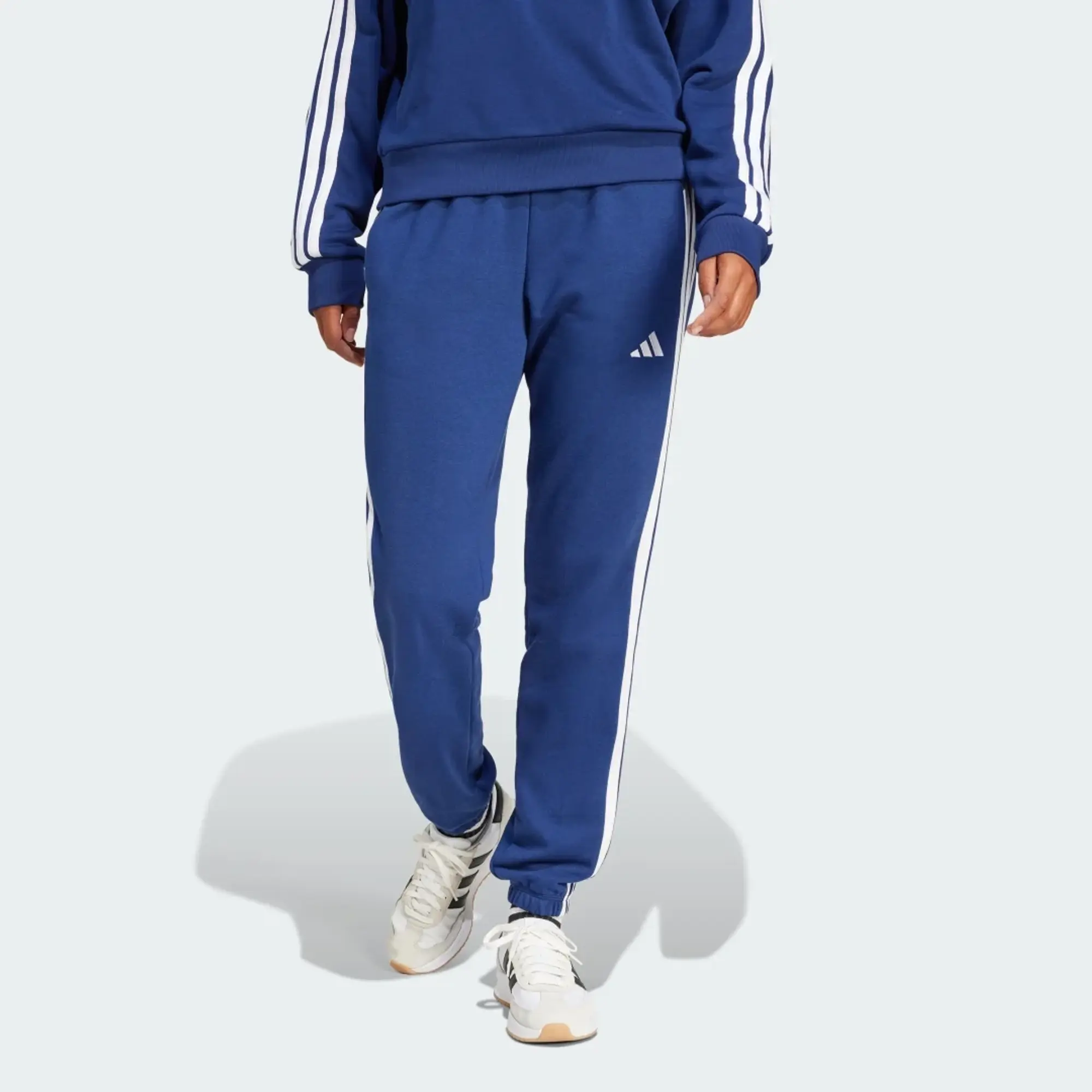 adidas Women Essentials 3 Stripes French Terry Cuffed Pants