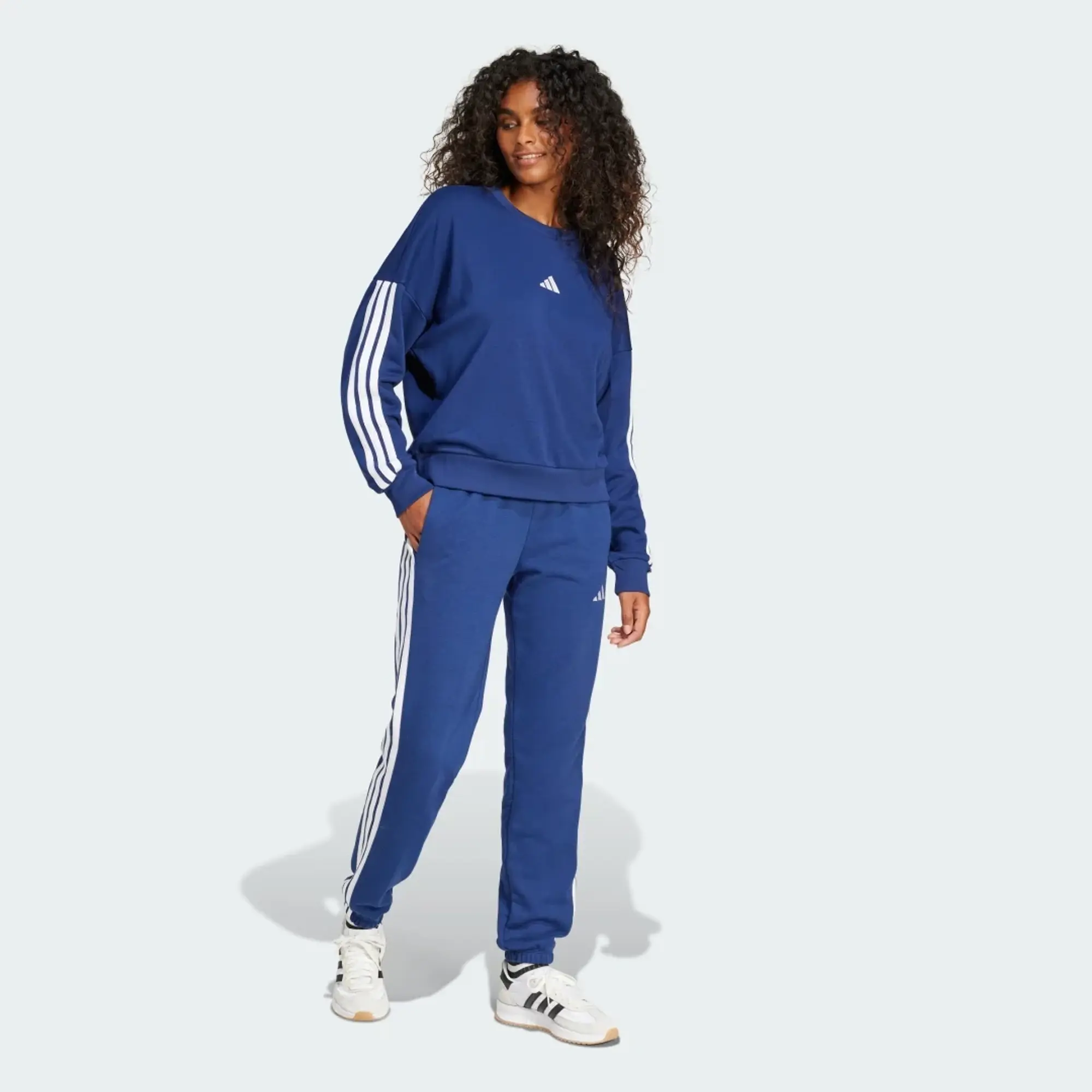 adidas Women Essentials 3 Stripes French Terry Cuffed Pants