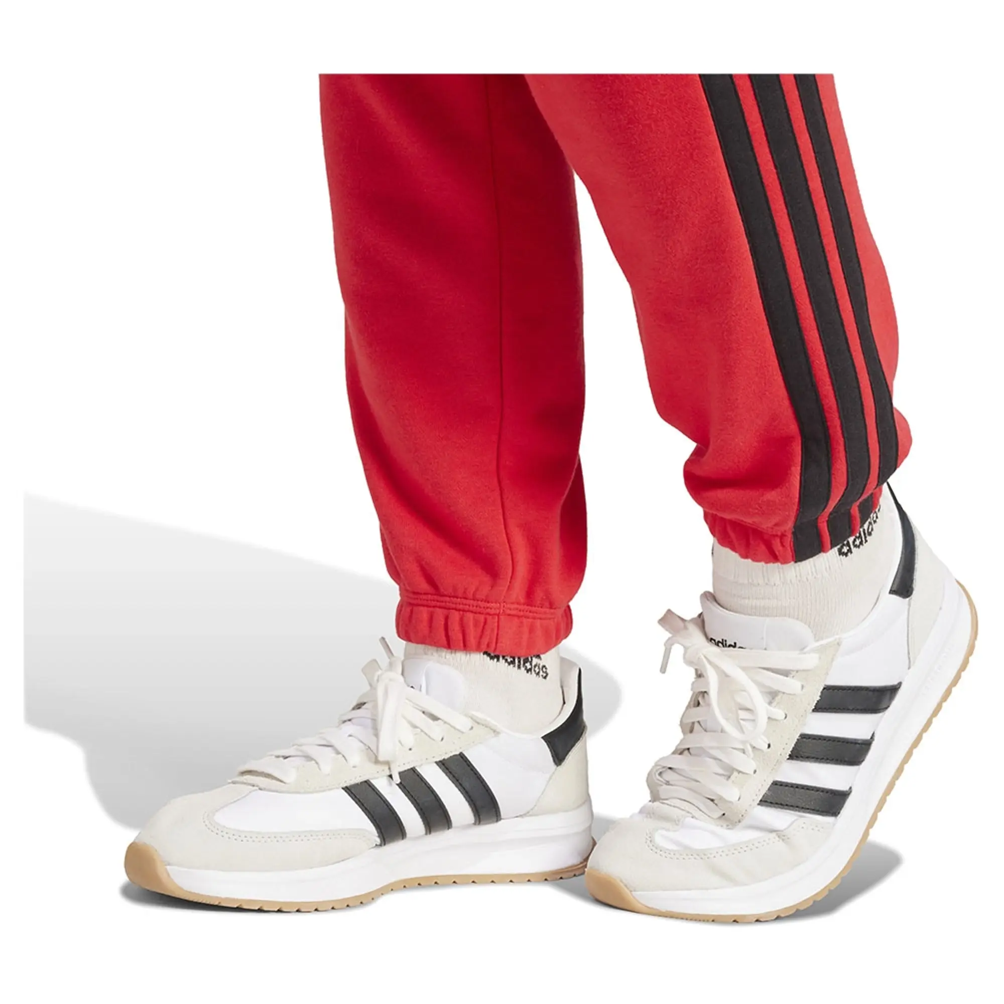 Adidas Essentials 3 Stripes French Terry Cuffed Joggers
