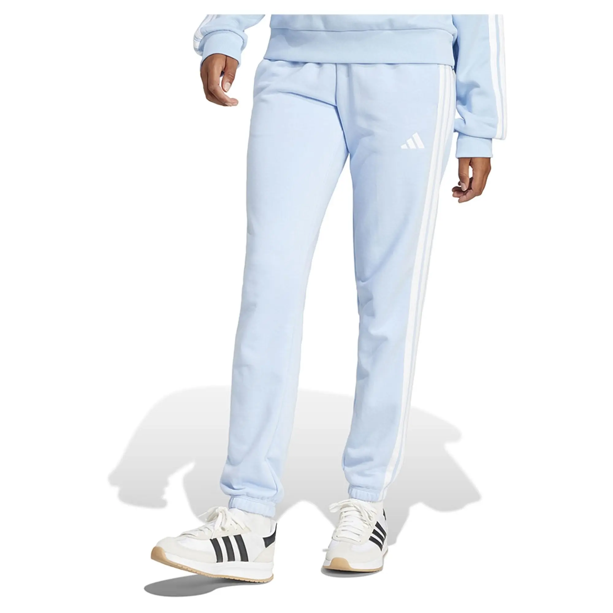 Adidas Essentials 3 Stripes French Terry Cuffed Joggers