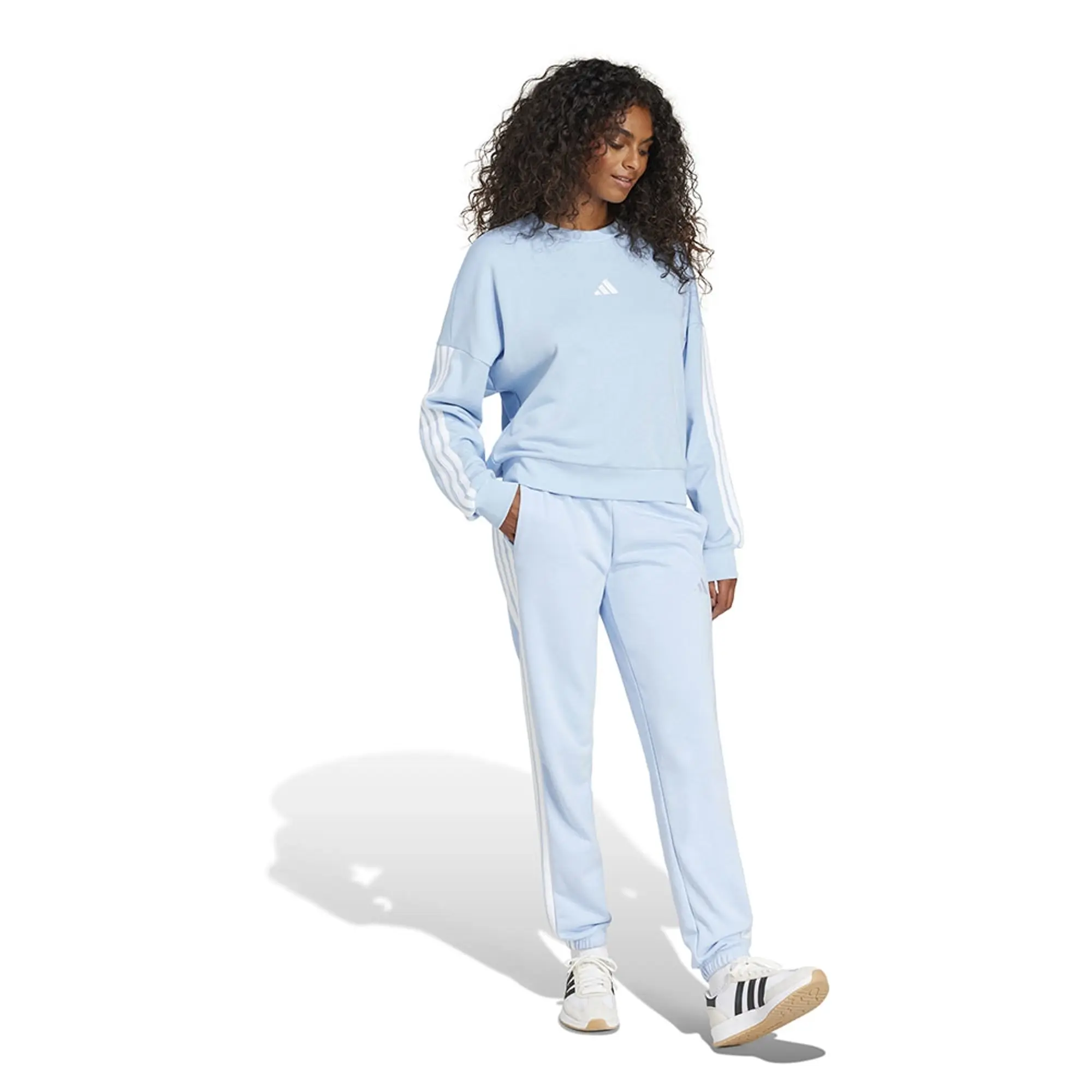 Adidas Essentials 3 Stripes French Terry Cuffed Joggers