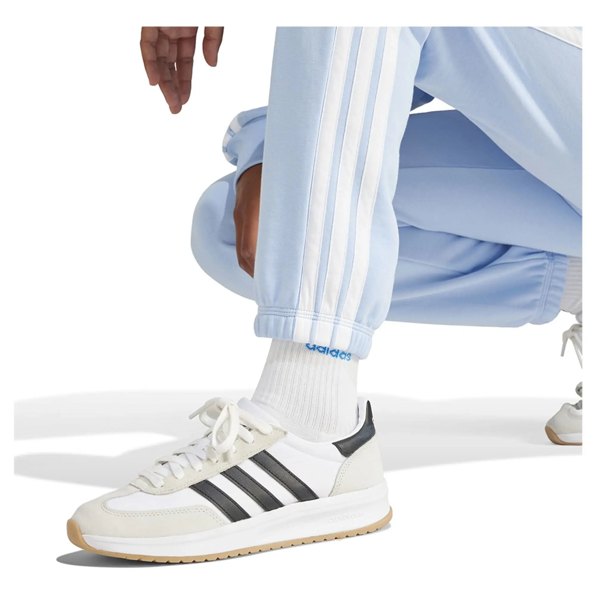 Adidas Essentials 3 Stripes French Terry Cuffed Joggers