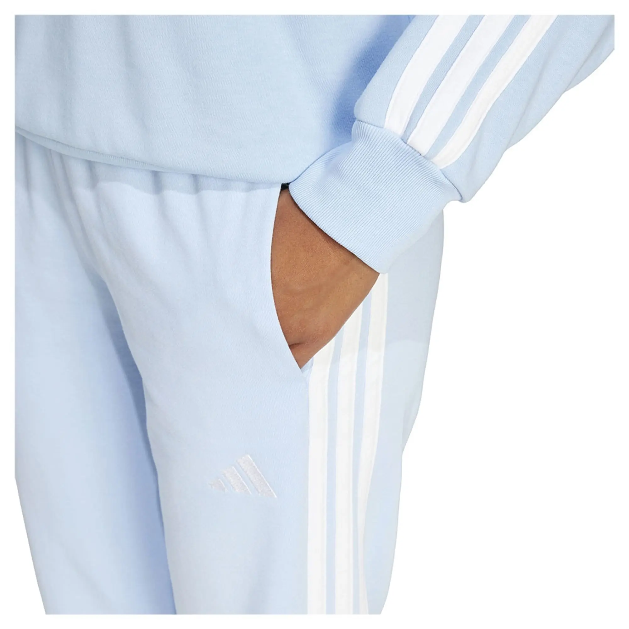Adidas Essentials 3 Stripes French Terry Cuffed Joggers