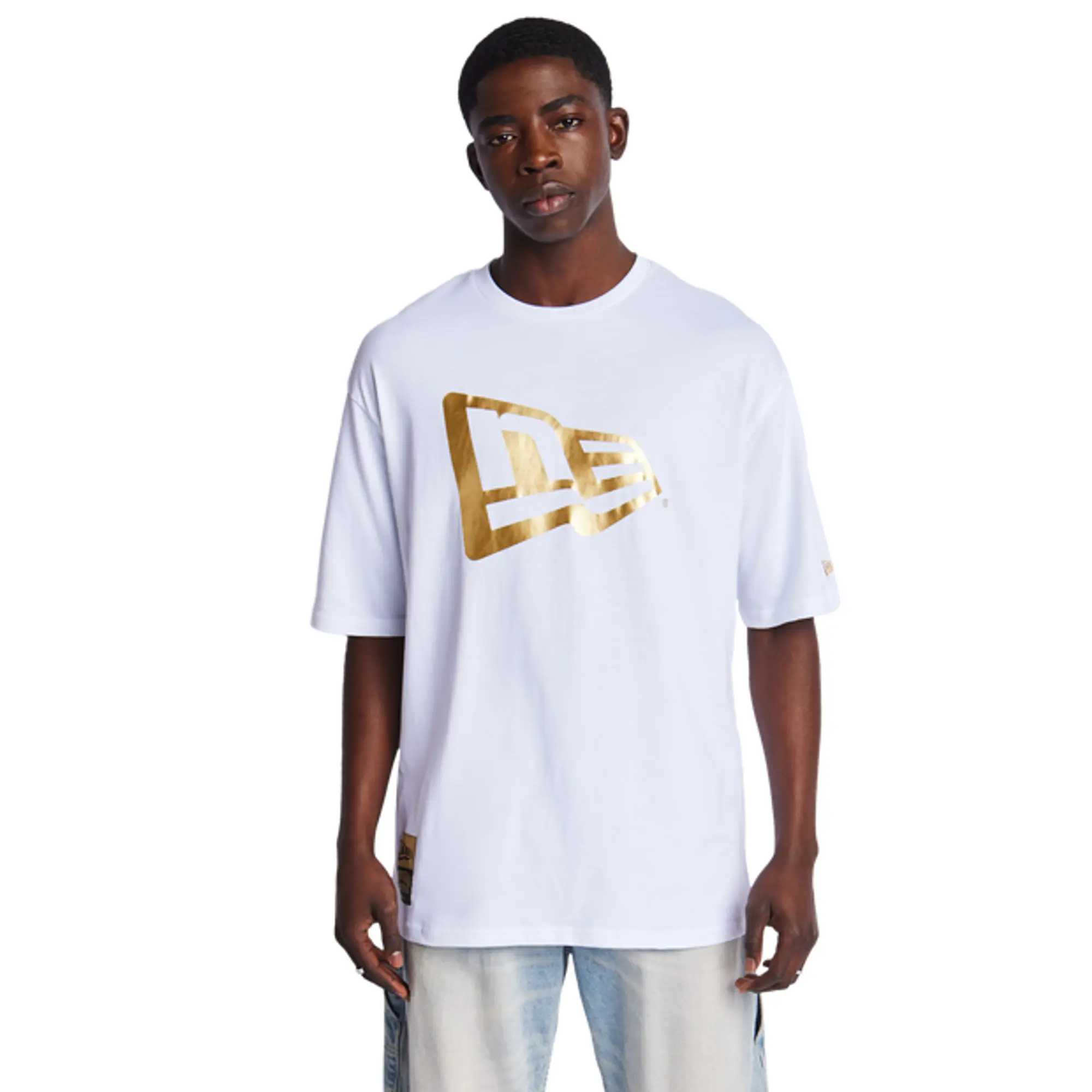 New Era Ne Flag Os Men T-Shirts - White